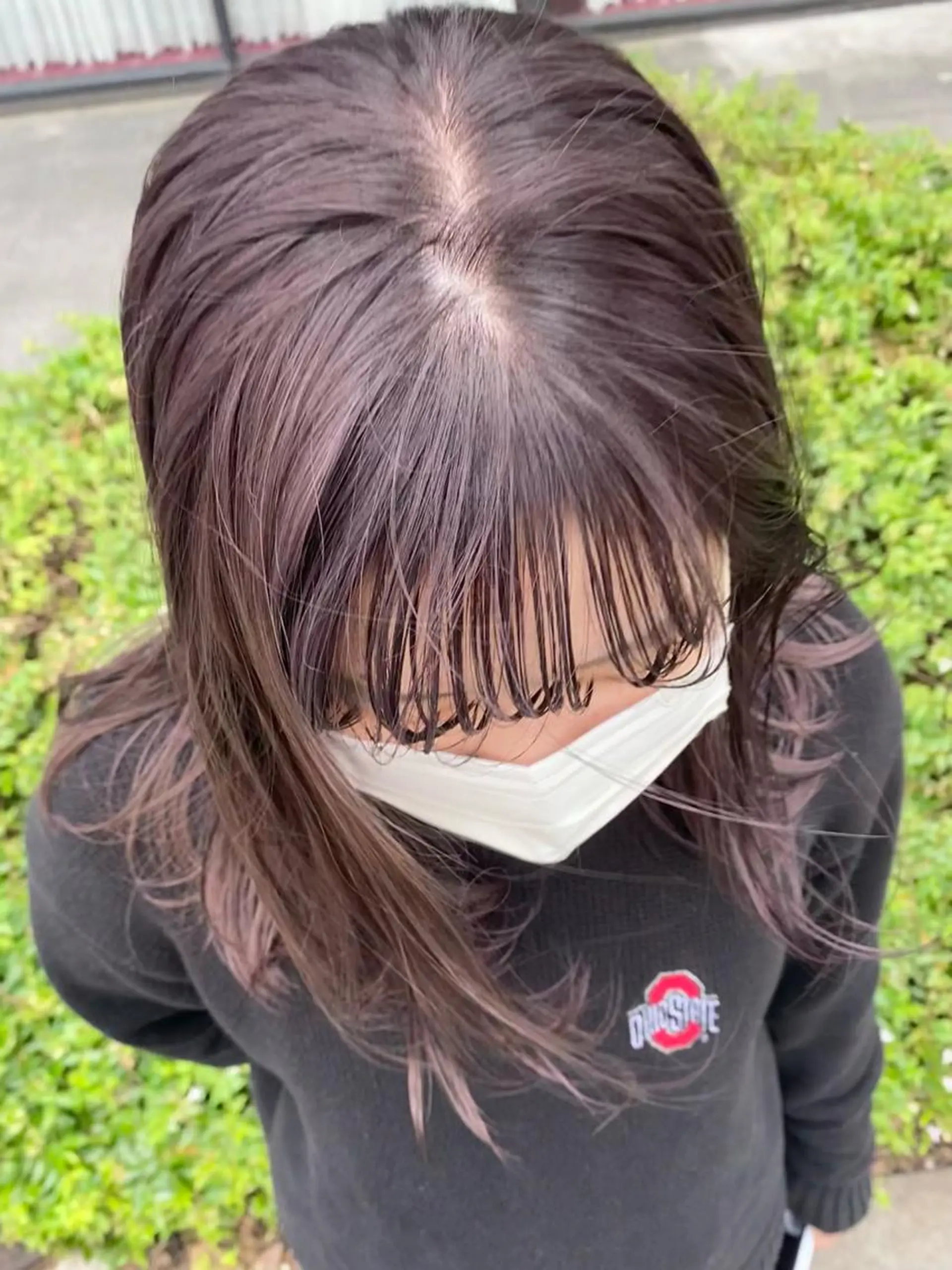 セミロング デザインカラー/ボブ ブリーチカラー/ユリのヘアスタイル