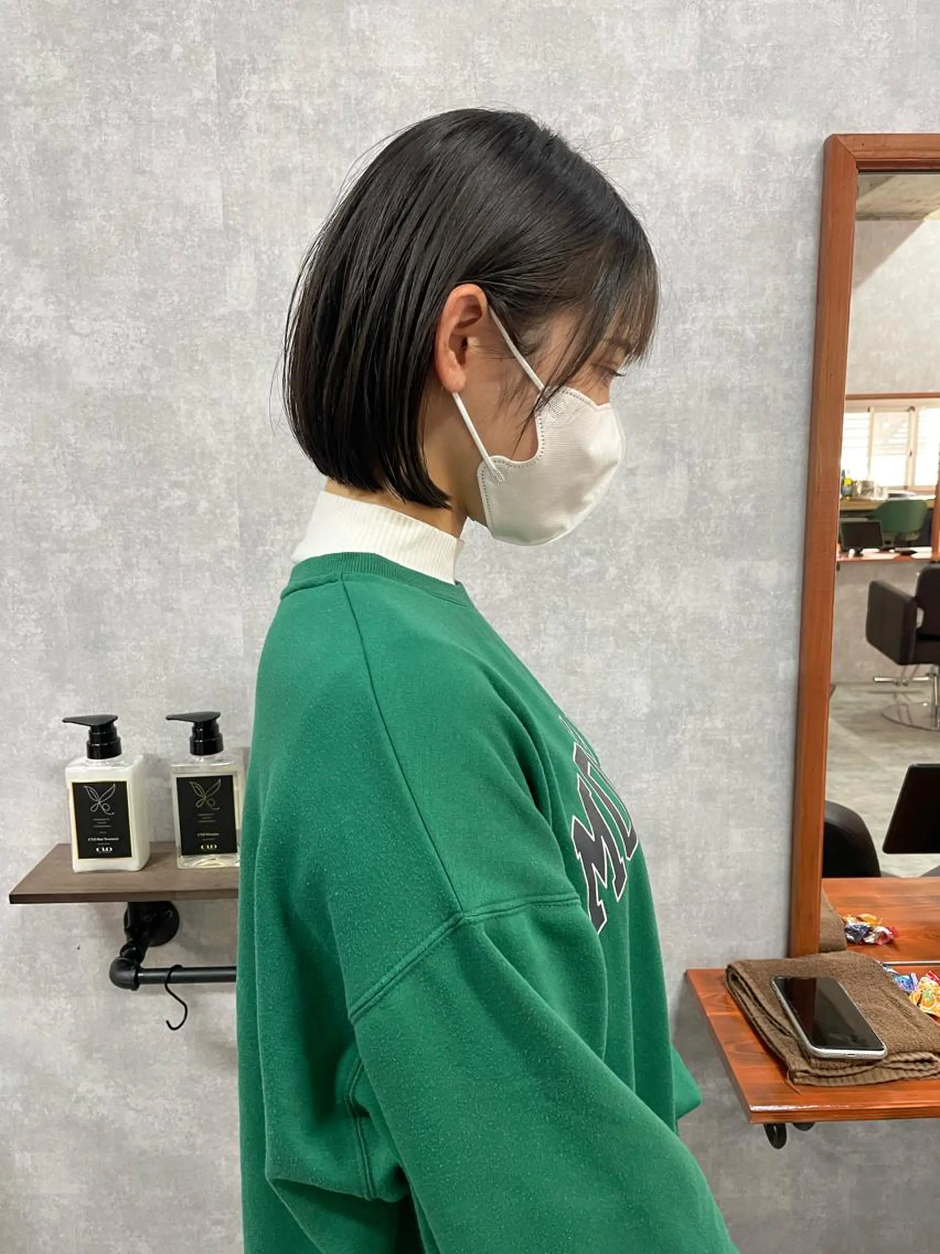 ショート 切りっぱなしボブ ショートボブ ハンサムショート 丸みショート アッシュ C’LD hair produce /シールドヘア所属・モテ髪/ボブ/ショー ト/アダチフウトのヘアスタイル