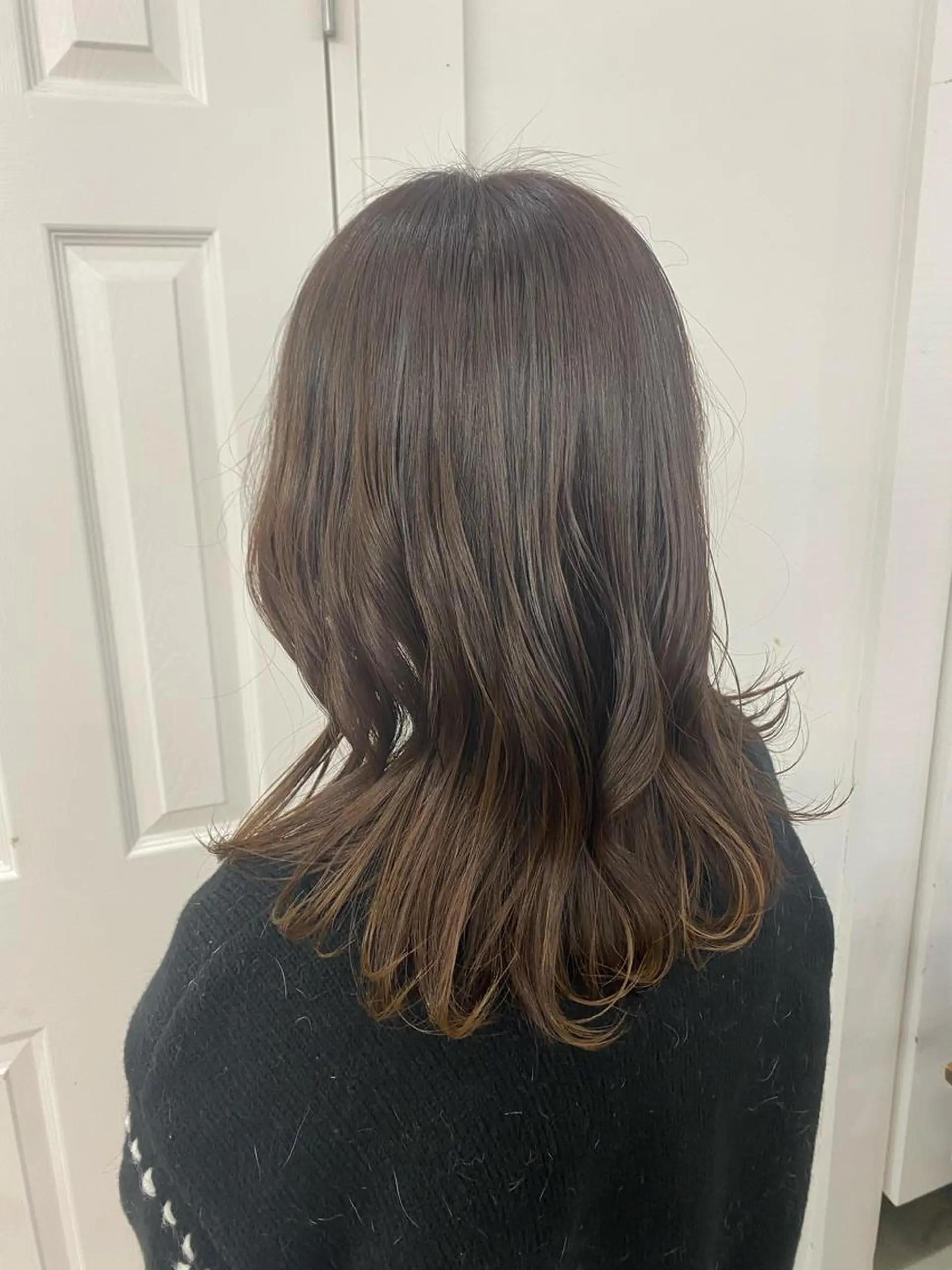 カラー ブラウンカラー オレンジ オレンジブラウン ナチュラル大人っぽい スタイル　MAORIのヘアスタイル