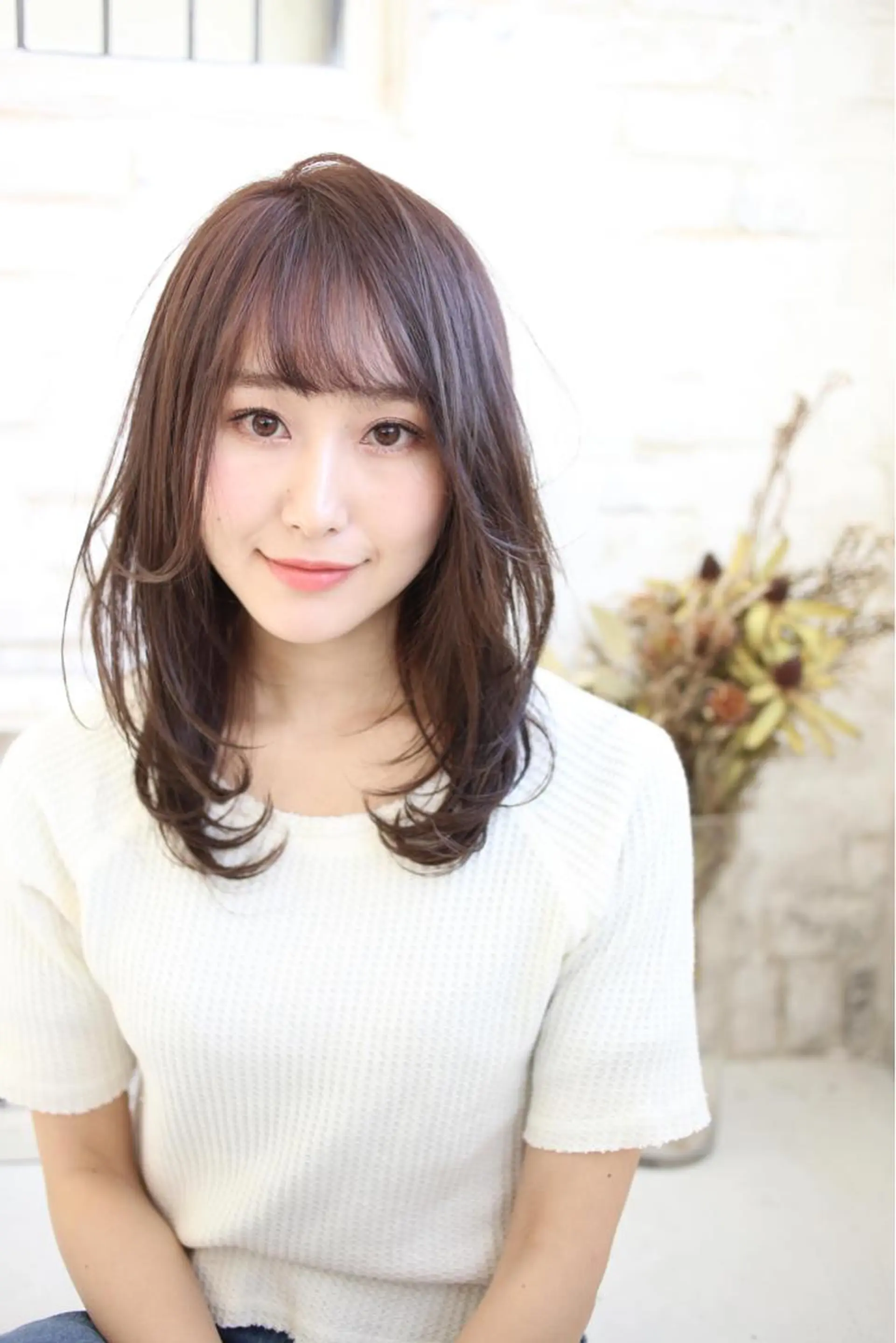 ミディアム 岩倉 諒のヘアスタイル