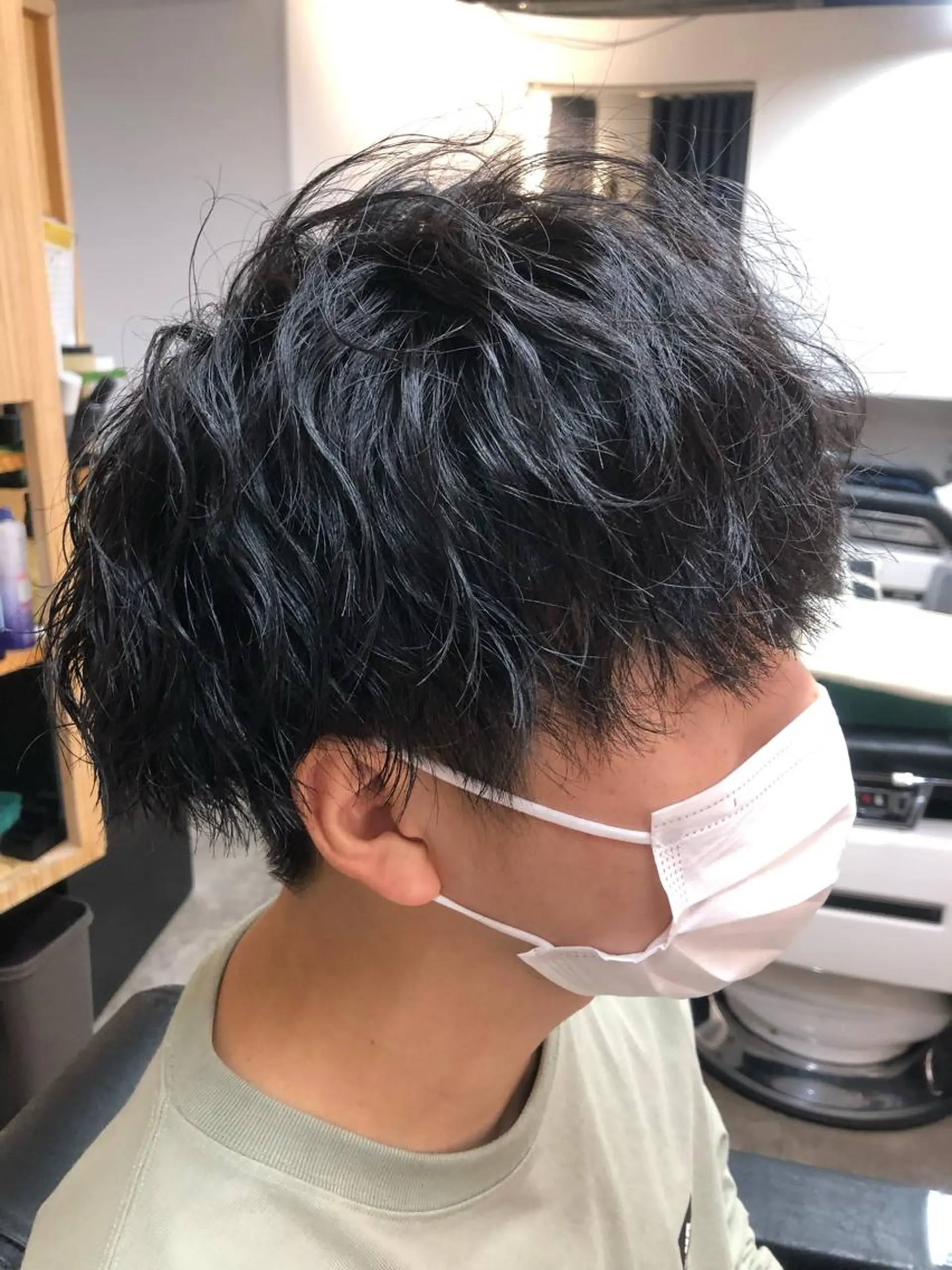 ミディアム パーマ メンズ ミディアムパーマ メンズパーマ 波巻きパーマ bifino.rilune for men所属・rilune matsuoのヘアスタイル