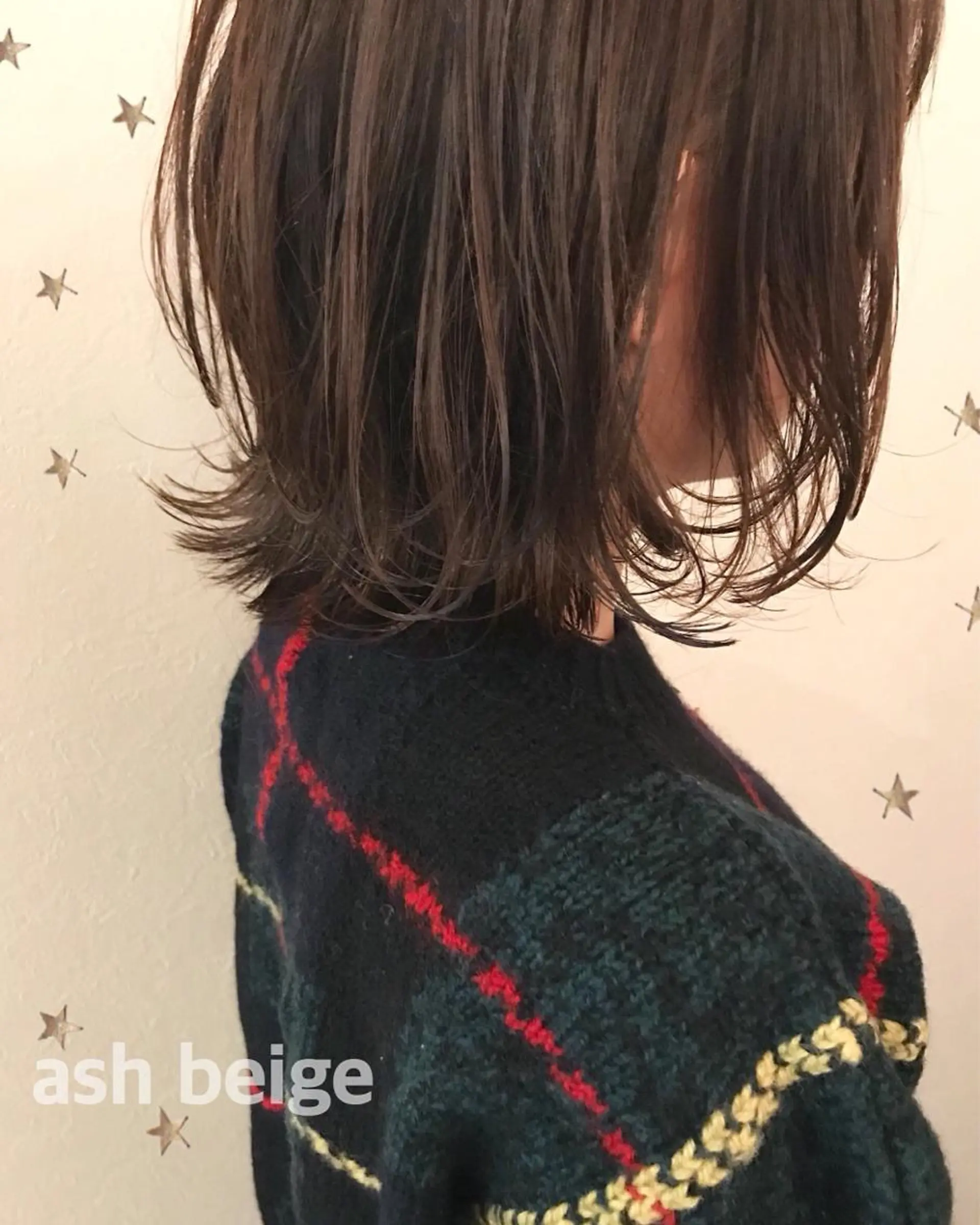 ミディアム カラー 市川 千夏のヘアスタイル