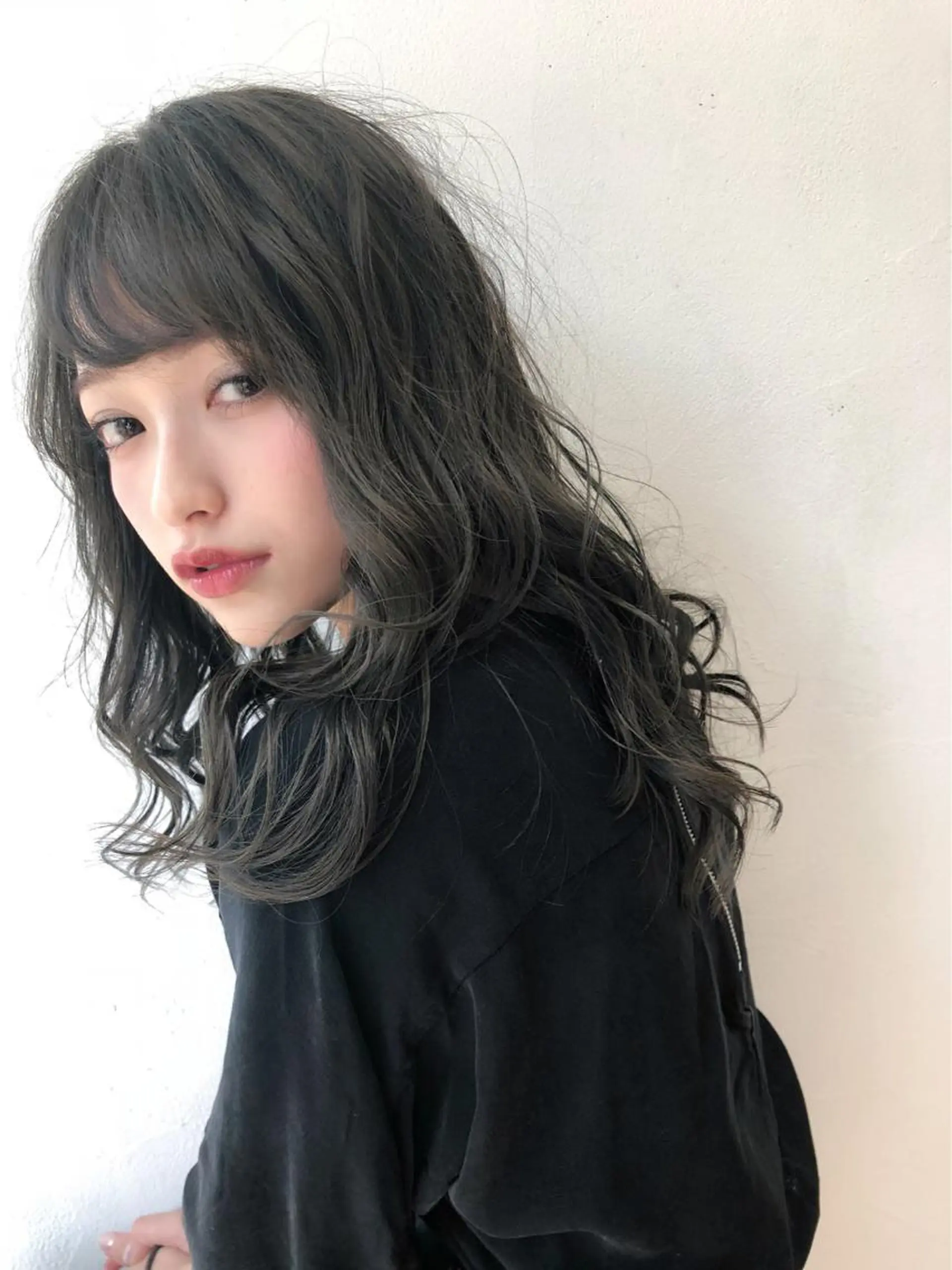 ミディアム カラー グレージュ メンズカット特化柏駅 徒歩3分LOUのヘアスタイル