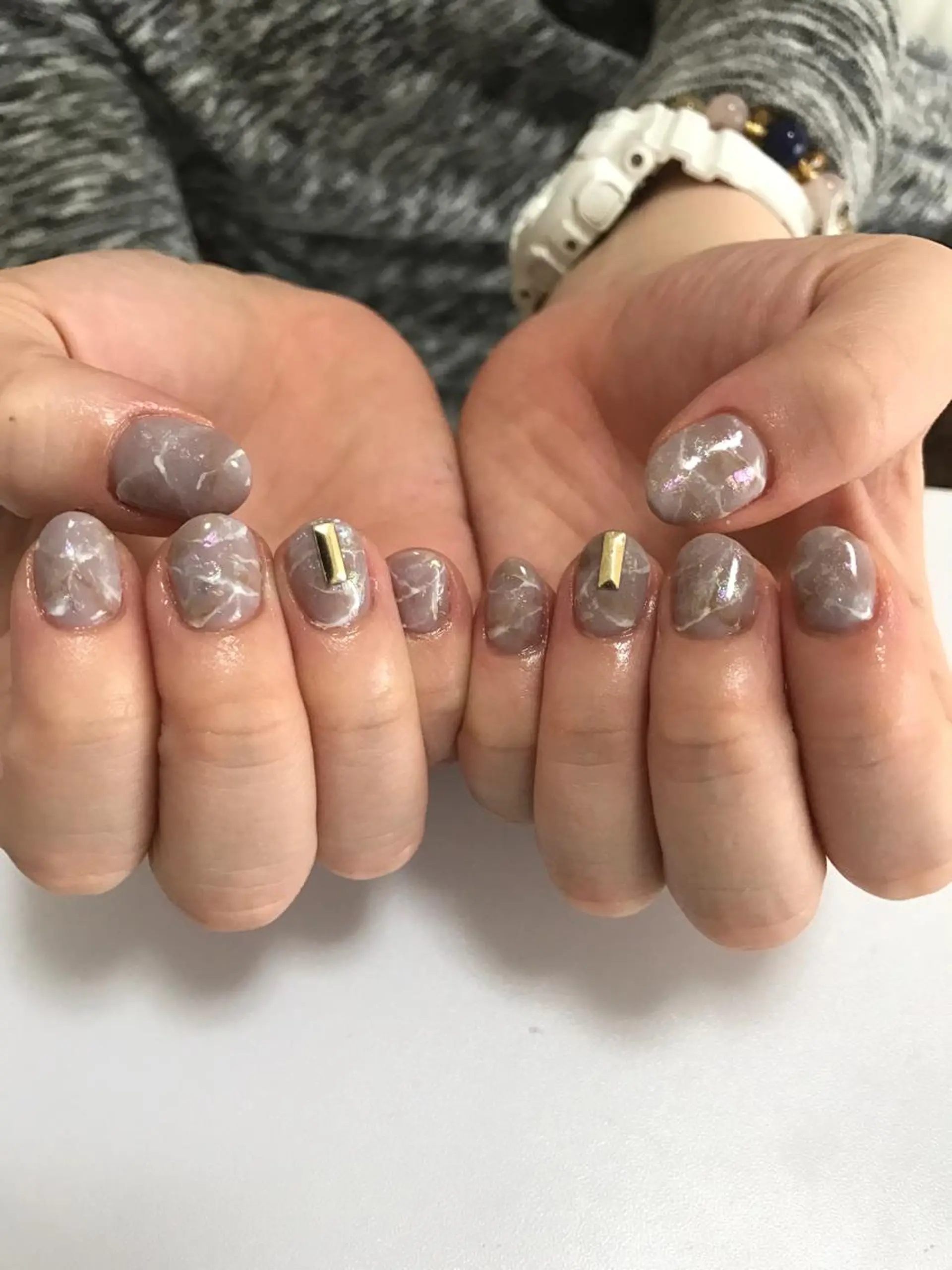 ネイル 大理石ネイル(マーブル) Kikilea nailのネイルデザイン