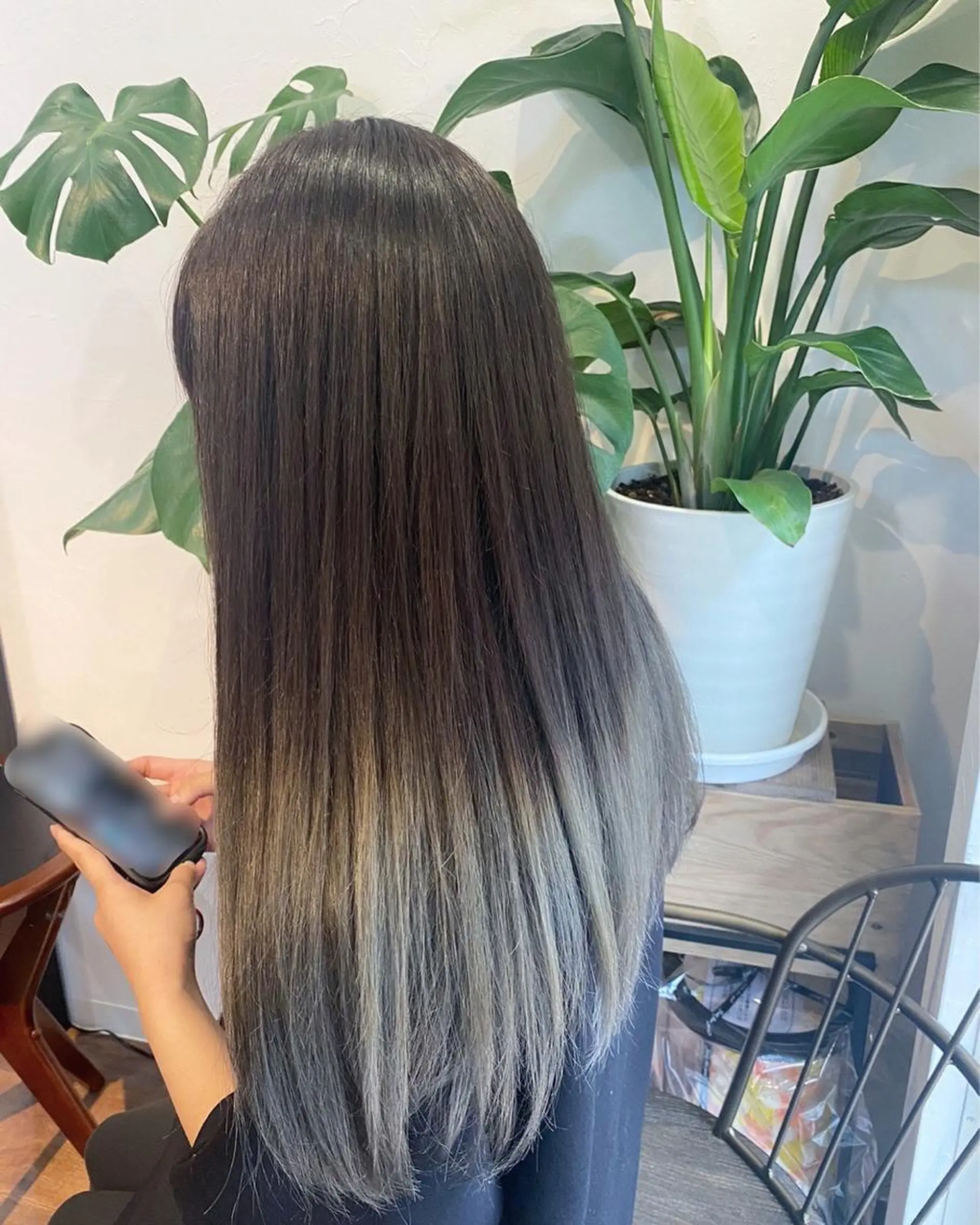 ロング カラー グラデーションカラー カット ヘアカラー pep natsumiのヘアスタイル