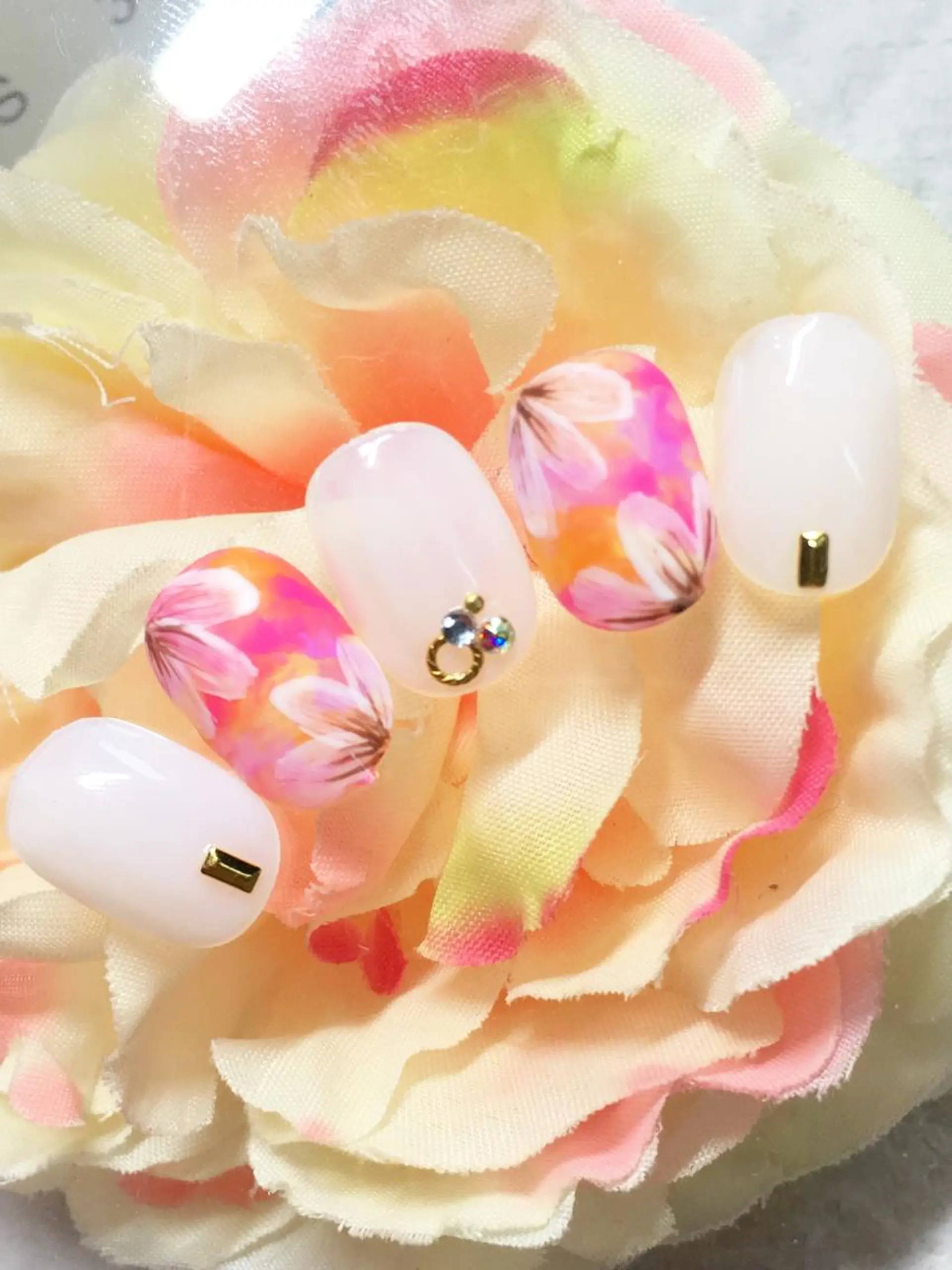 ネイル フラワーネイル フットネイル ジェルネイル マットネイル パラジェル clover nailのネイルデザイン