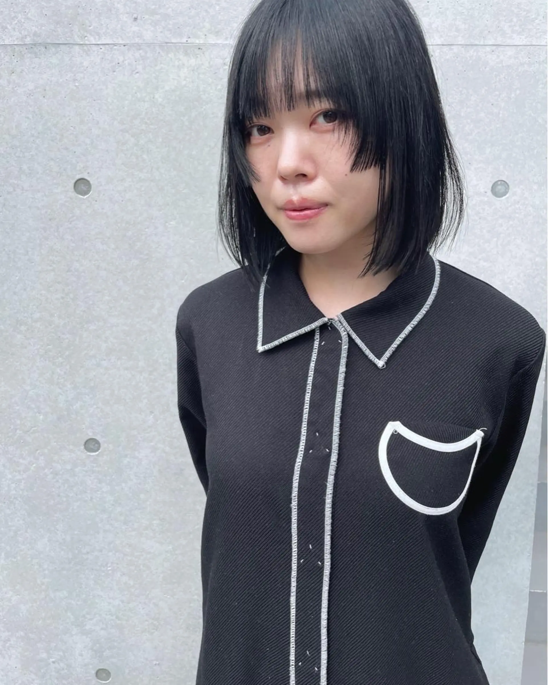 ミディアム カラー デザインカット カット ヘアカラー トリートメント センスをお届けします 大谷将生infpのヘアスタイル