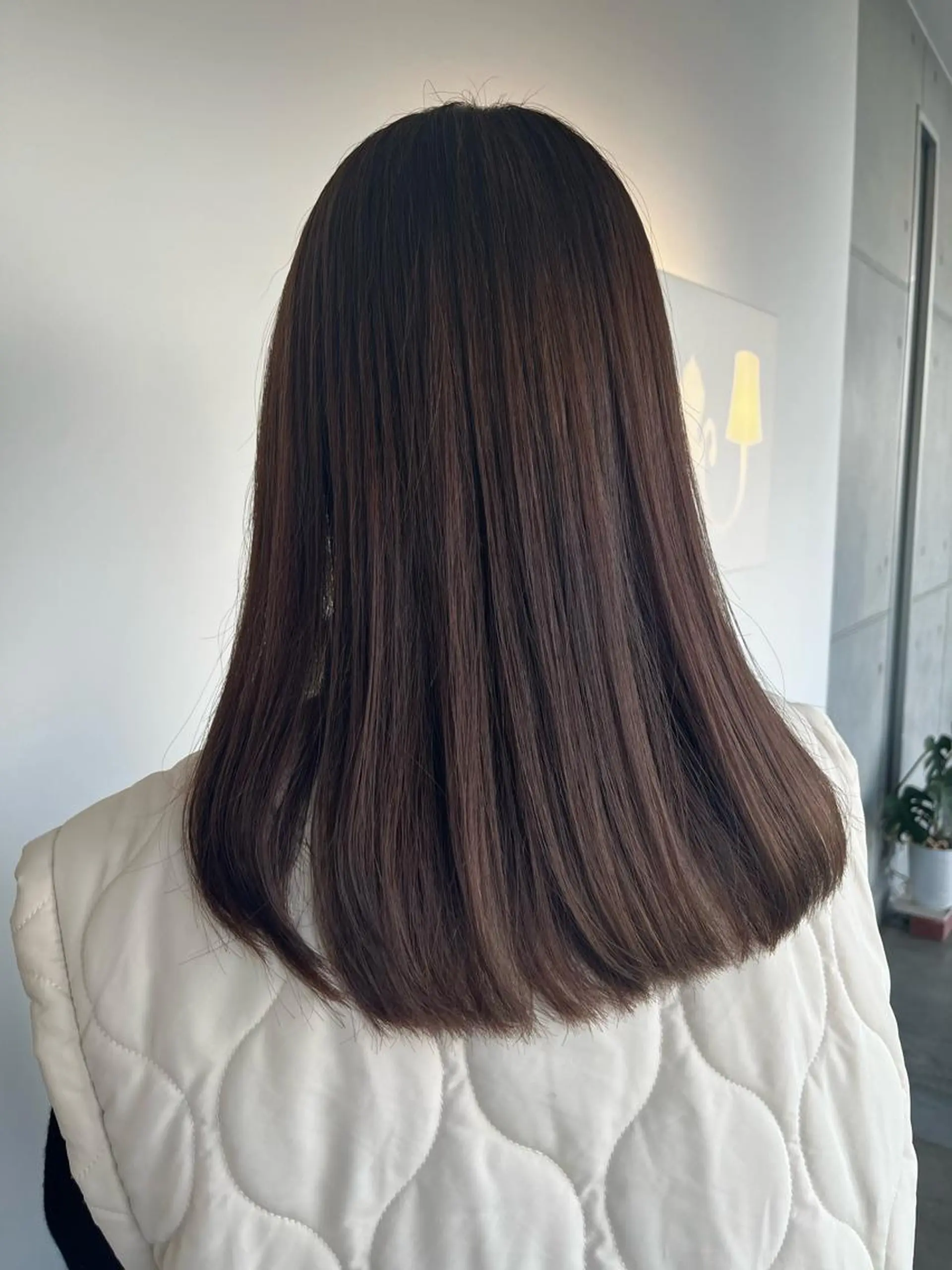 ミディアム おせ ちさとのヘアスタイル