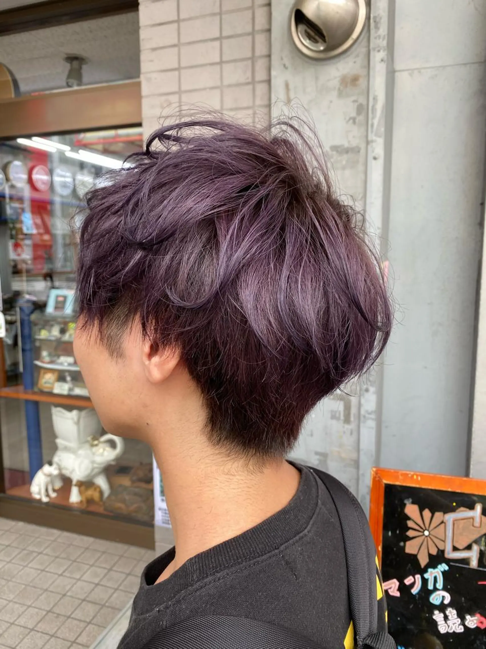 メンズ ヘアカラー ゆぴ☾‪/推しカラー /ハイトーンのヘアスタイル