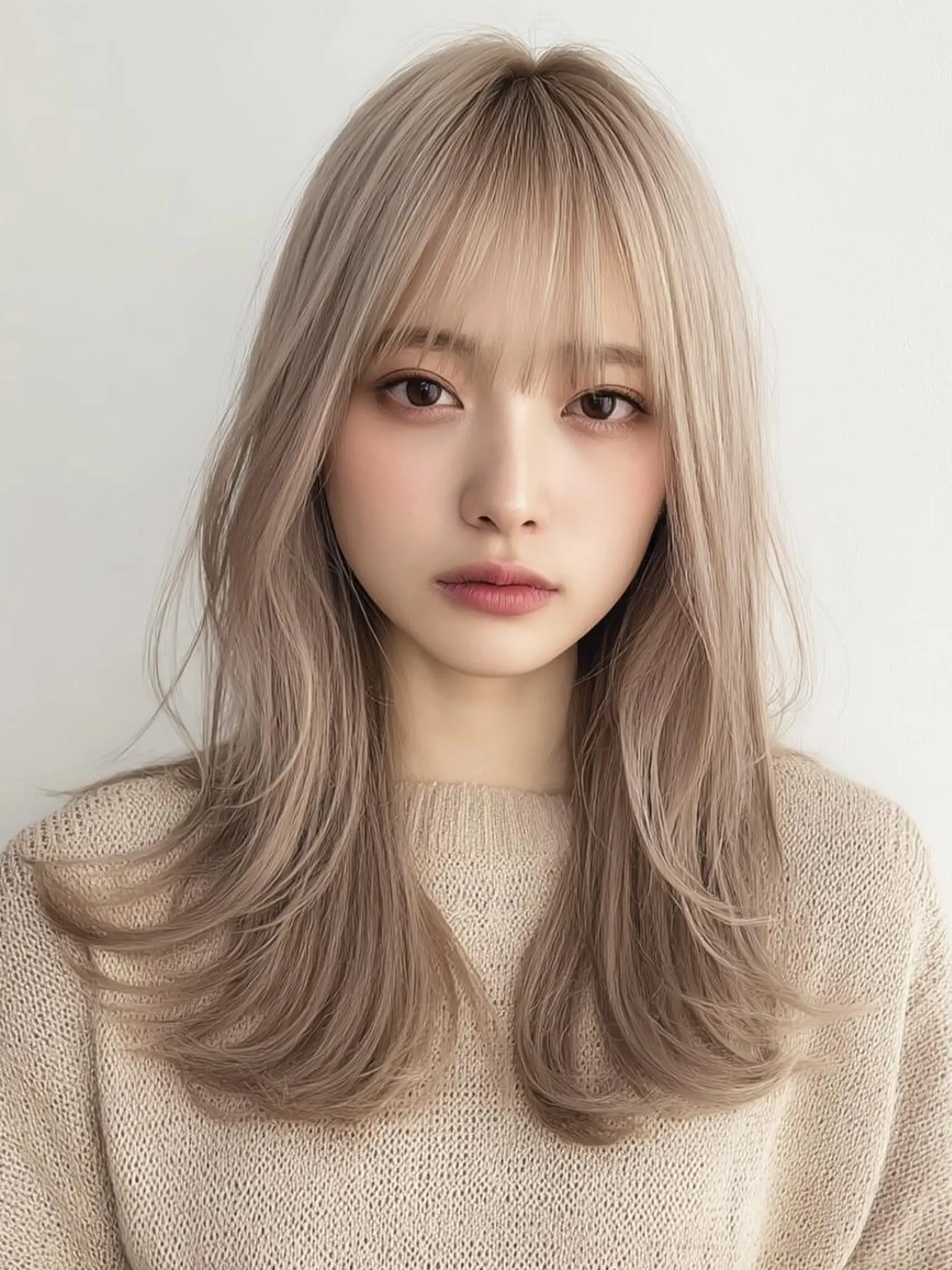 ミディアム ヘアカラー ❄️透明感カラー❄️ メンズ✂️TOWAのヘアスタイル