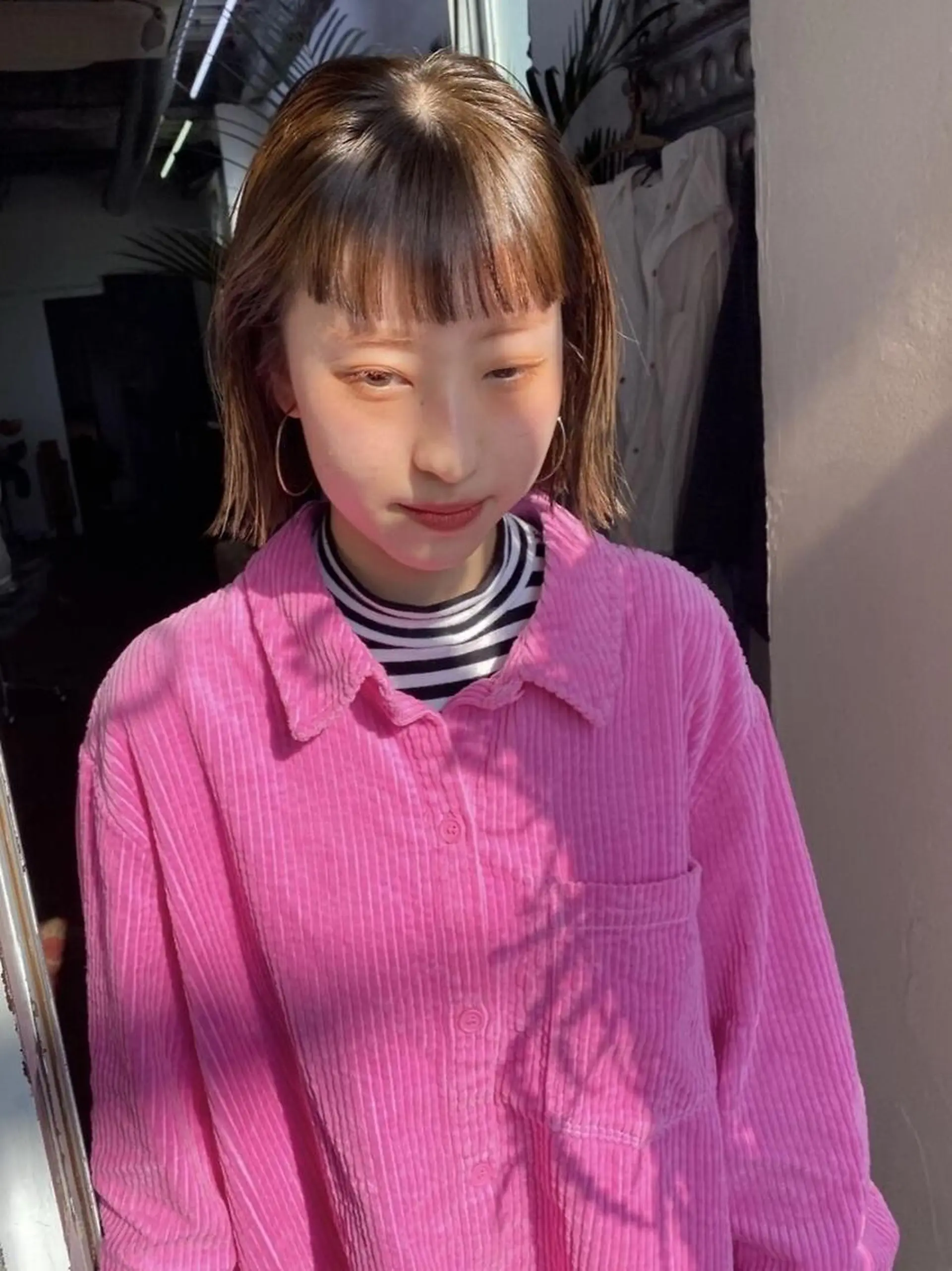 ミディアム カラー ブリーチ 透明感カラー ダブルカラー ブリーチなしカラー ヘアカラー qiie/ワンカラー メンズカット/カラーのヘアスタイル