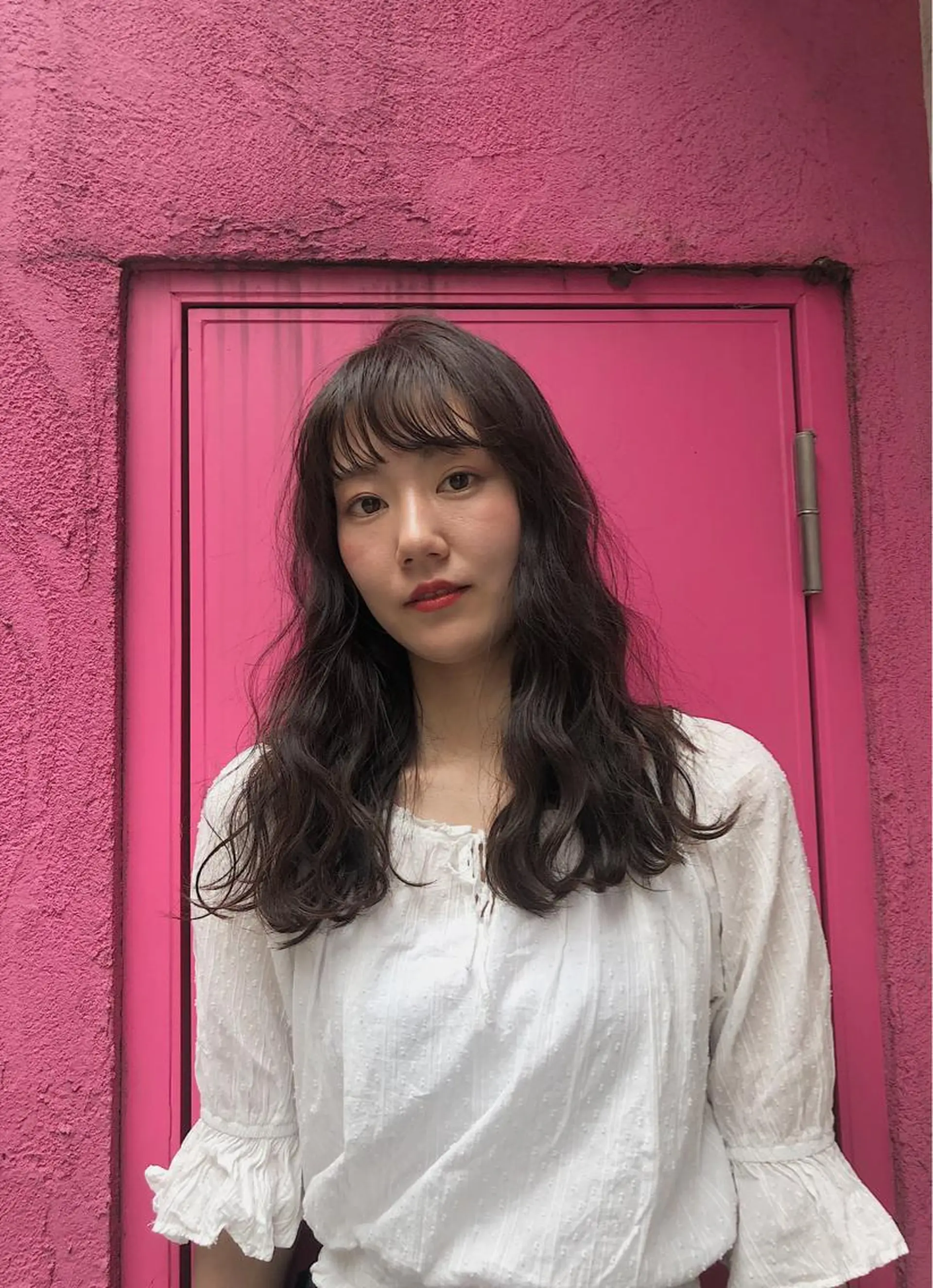 ロング カラー 久力琴音''透明感 カラー''アレンジのヘアスタイル