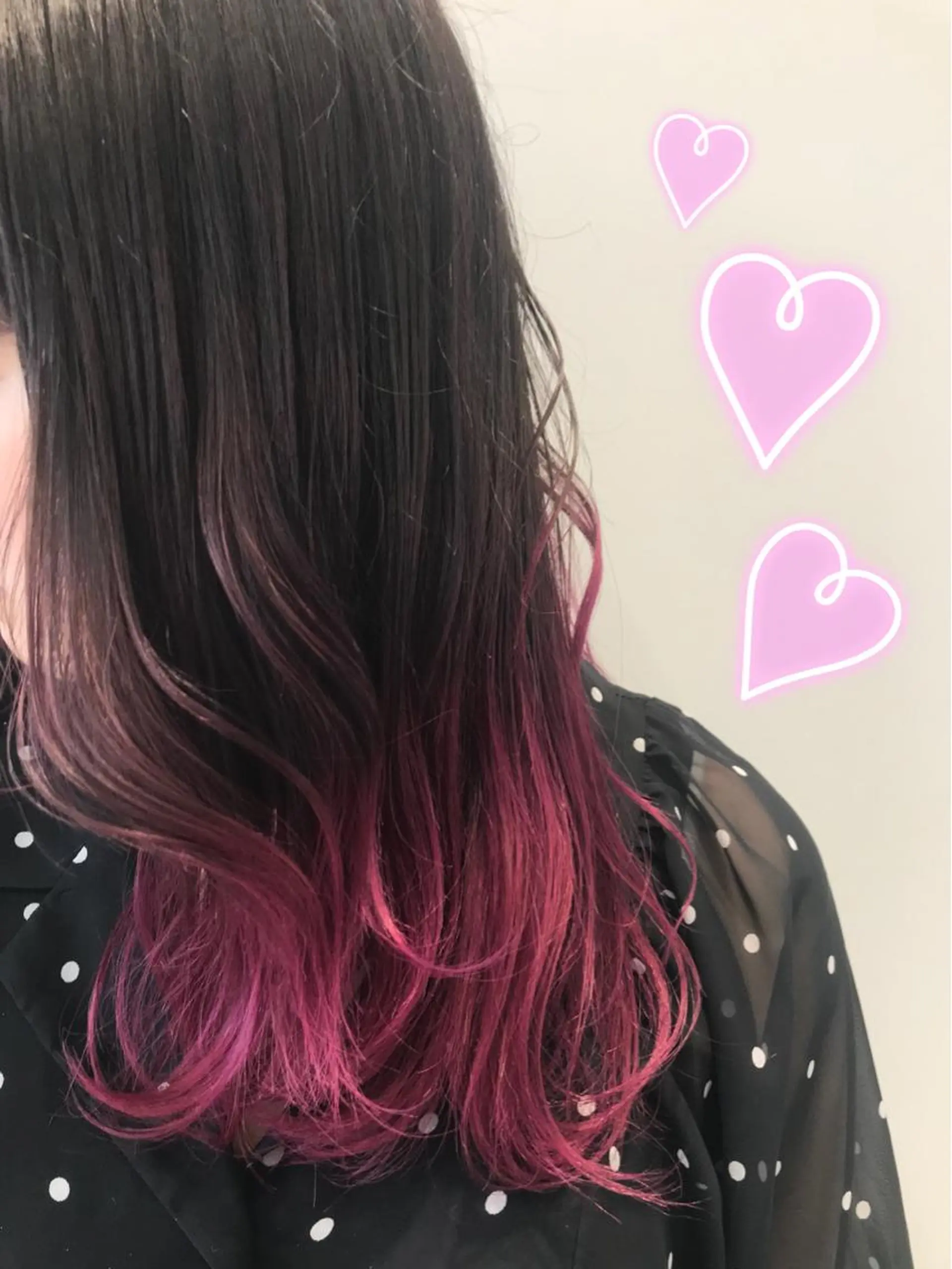 カラー グラデーションカラー ピンクカラー 新宿駅近♡個室 ♡関口三都季🌜のヘアスタイル