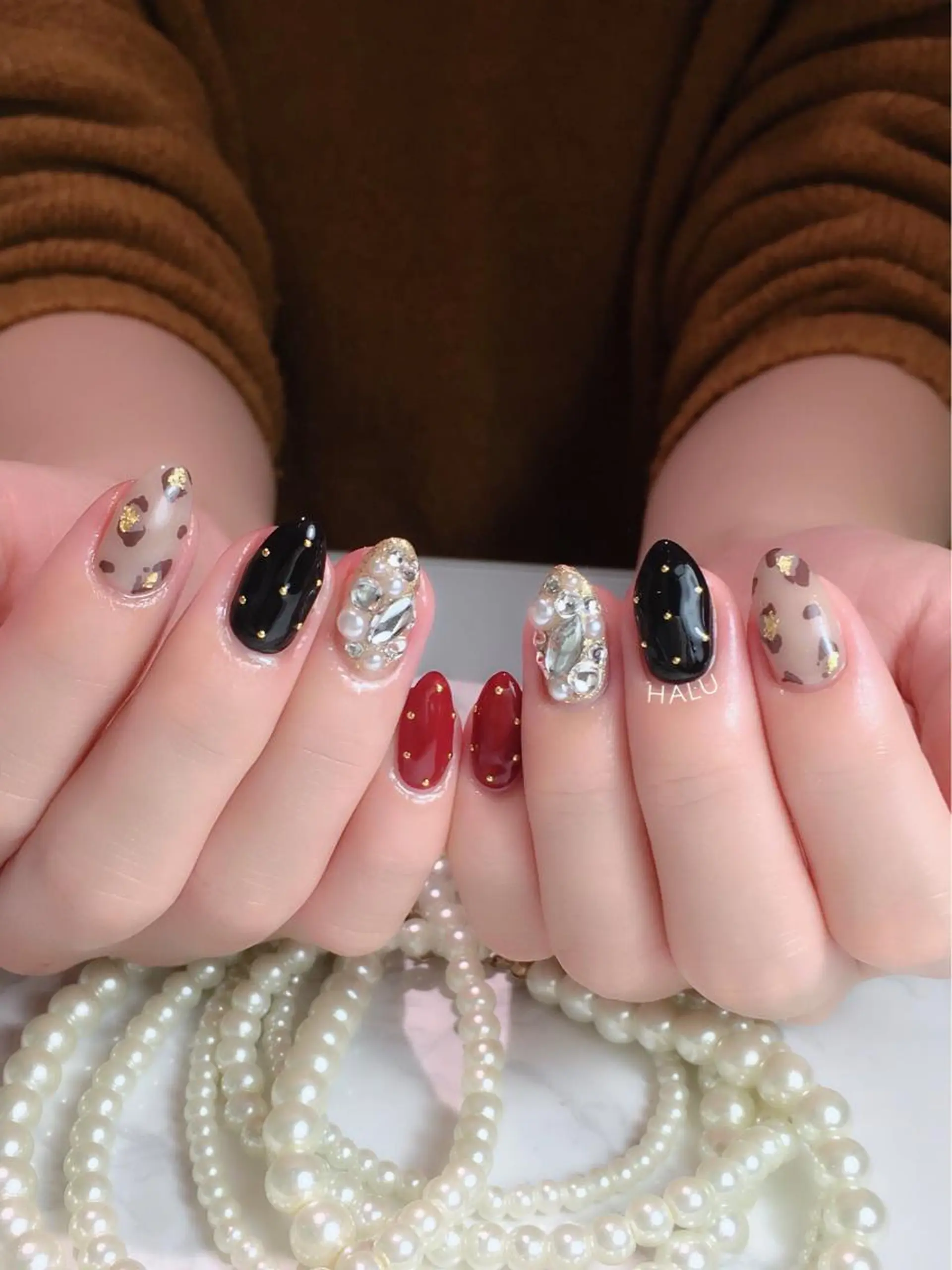 ネイル ボルドー HALU ハルのネイルデザイン