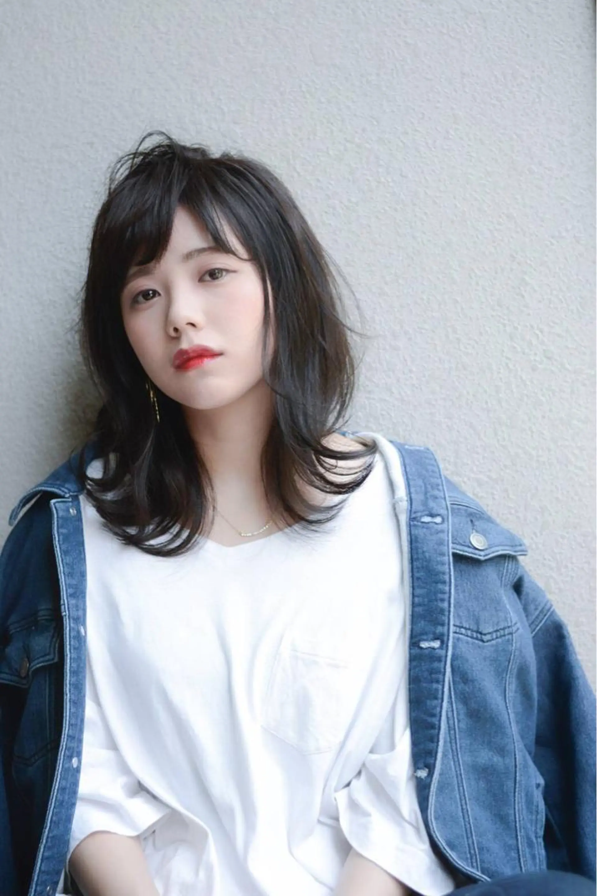 ミディアム カラー SHE. hairdesignのヘアスタイル