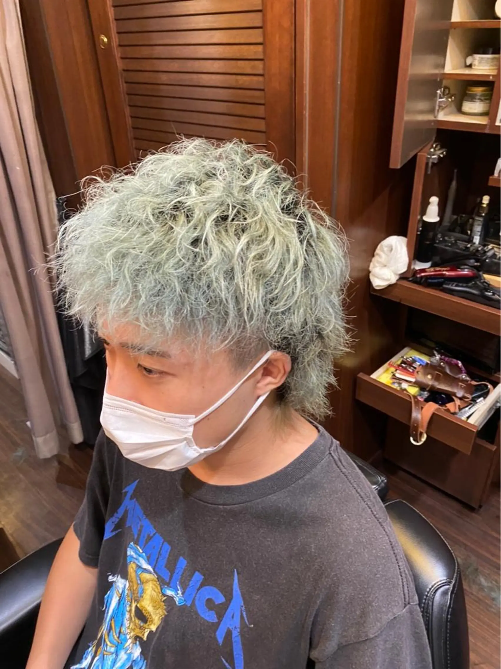 カラー パーマ メンズ 圓子 快のヘアスタイル