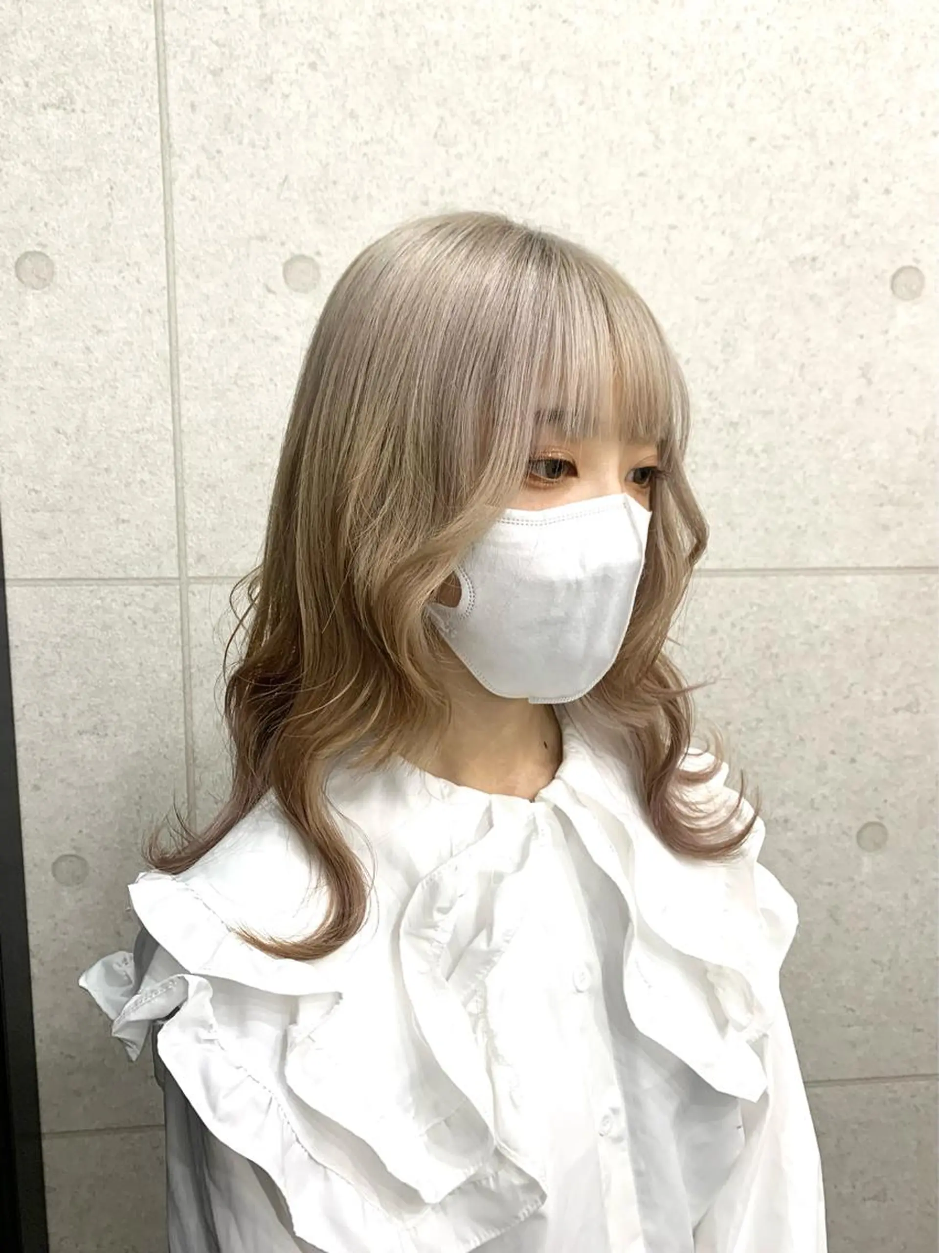 ロング カラー レイヤー ハイトーン 暖色⭐︎KANAKOのヘアスタイル