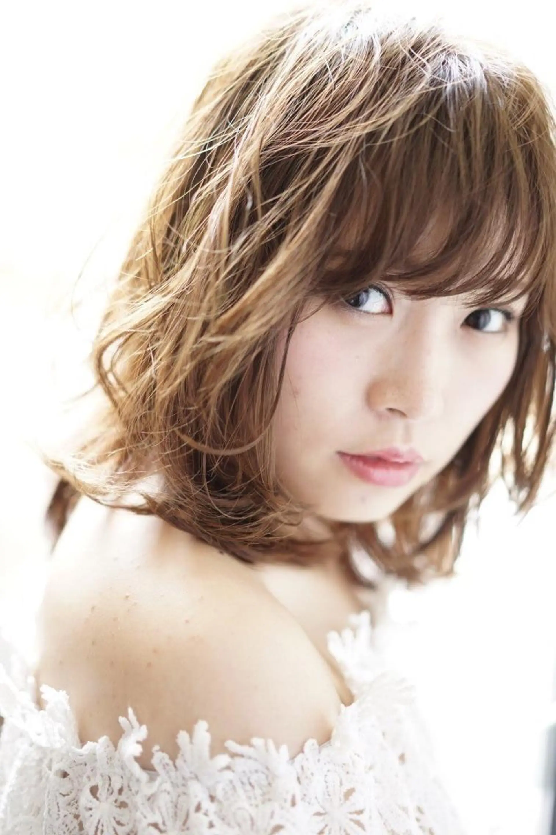 ミディアム カラー パーマ デジタルパーマ ケアブリーチ特化🍀 ハイライトOK寛也のヘアスタイル