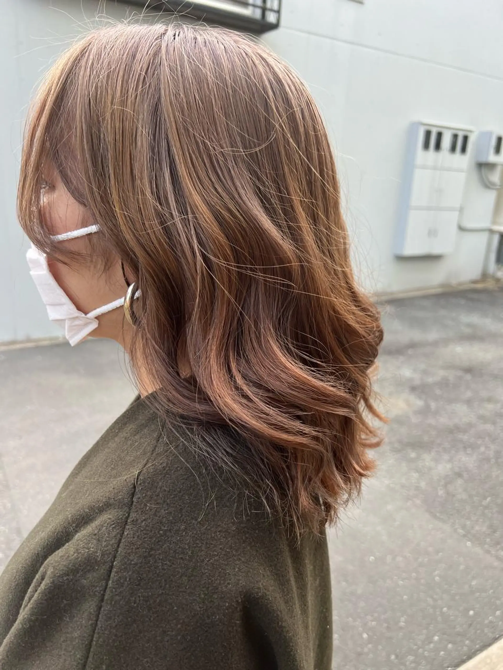 ミディアム カラー ヘアアレンジ ヘアカラー トリートメント ヘアセット 🌈インナーカラー ‘ショウマ’🌈のヘアスタイル