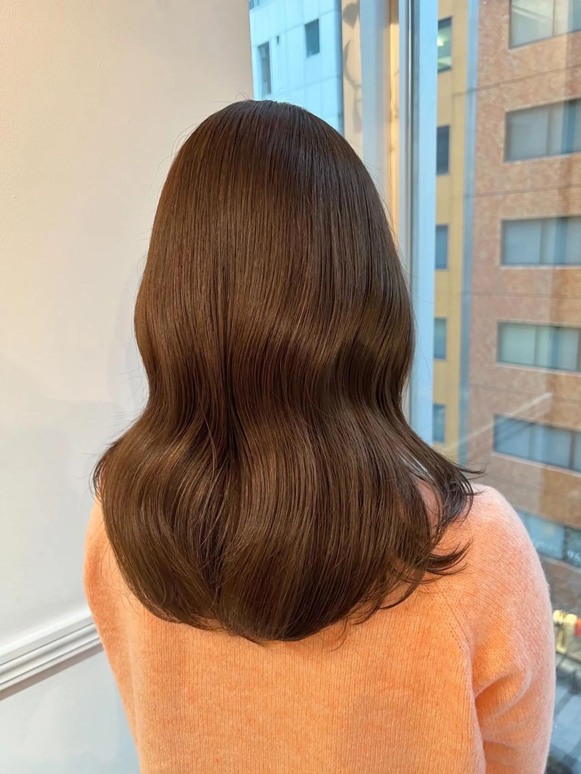 ロング カラー ヘアアレンジ グレージュ ミルクティーグレージュ 【髪質改善】カラー 韓国ヘア🎀RISAのヘアスタイル