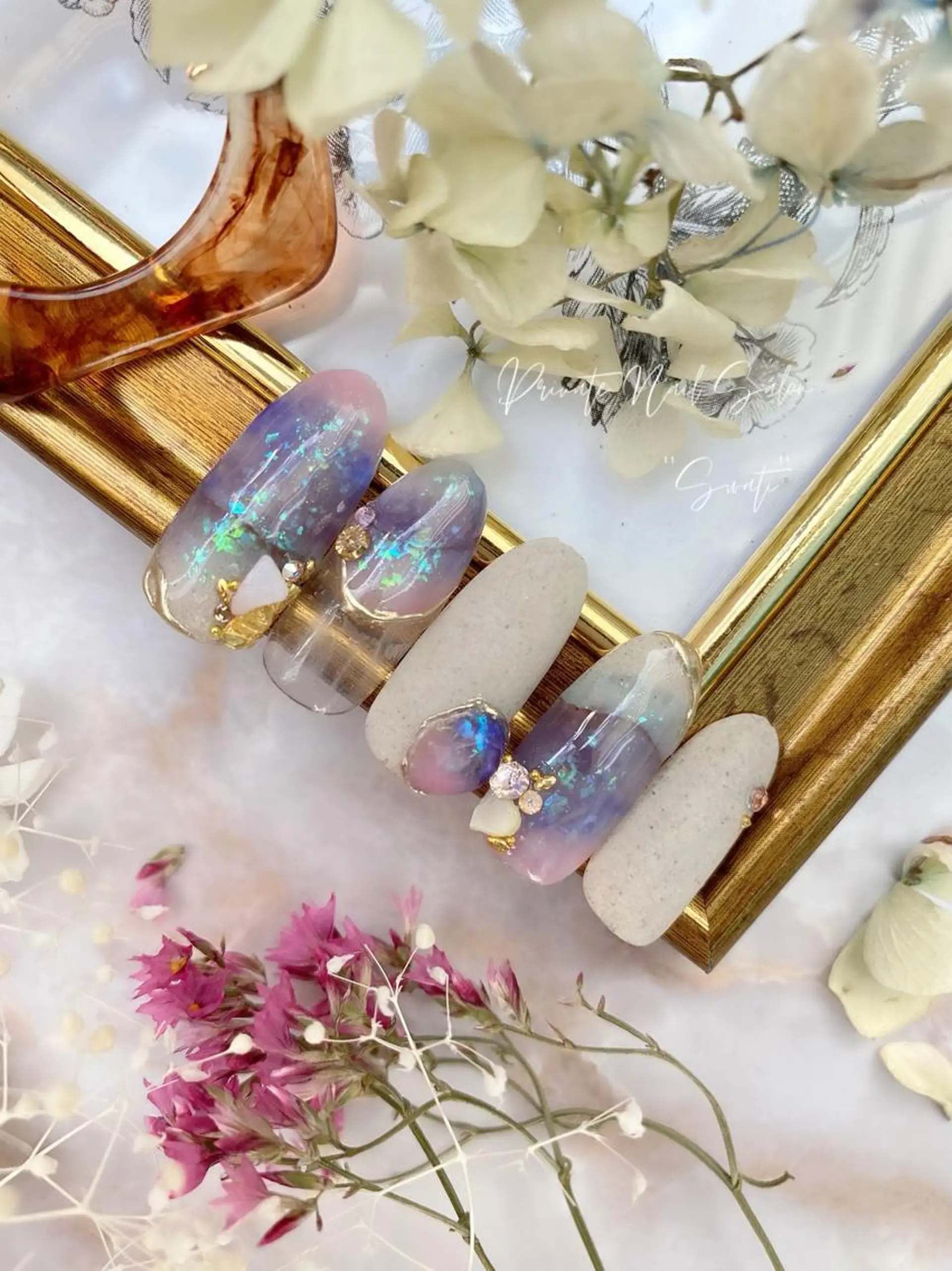 ネイル アートネイル 卒業式 オフィスネイル 冬ネイル yuko （ネイリスト）のネイルデザイン