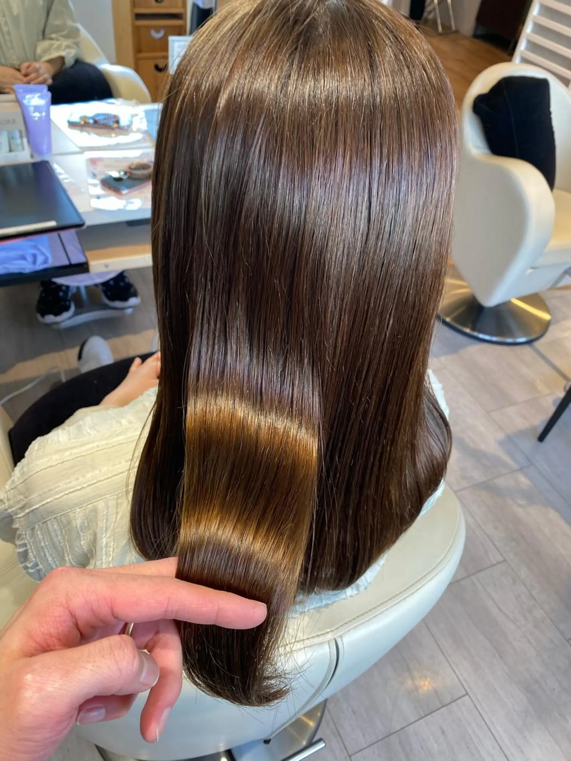 ロング カラー ヘアアレンジ ベージュカラー 金子 富士のヘアスタイル