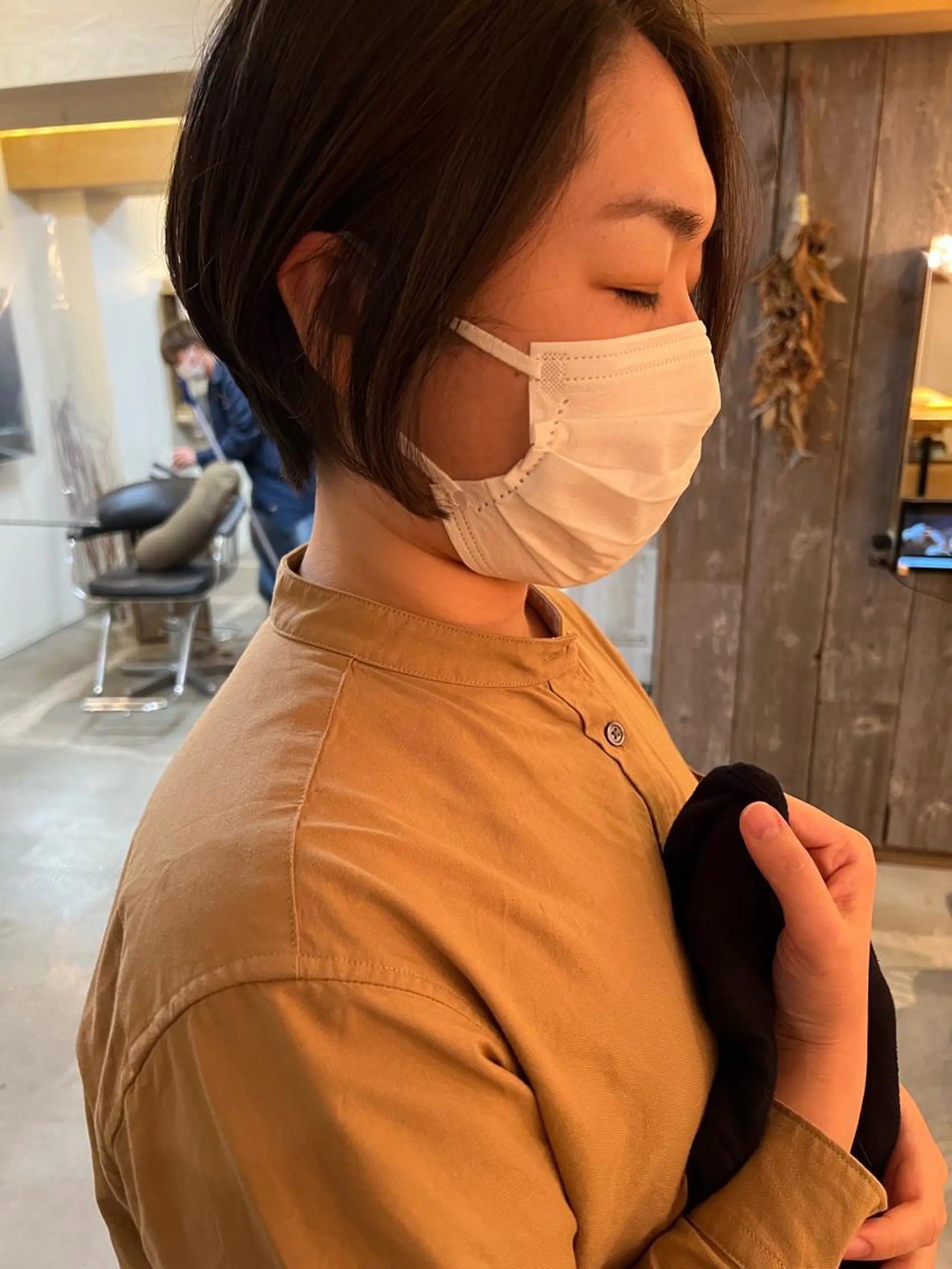 ショート くびれヘア ショートヘア jjeno所属・kaN./ボブ /髪質改善ストレートのヘアスタイル