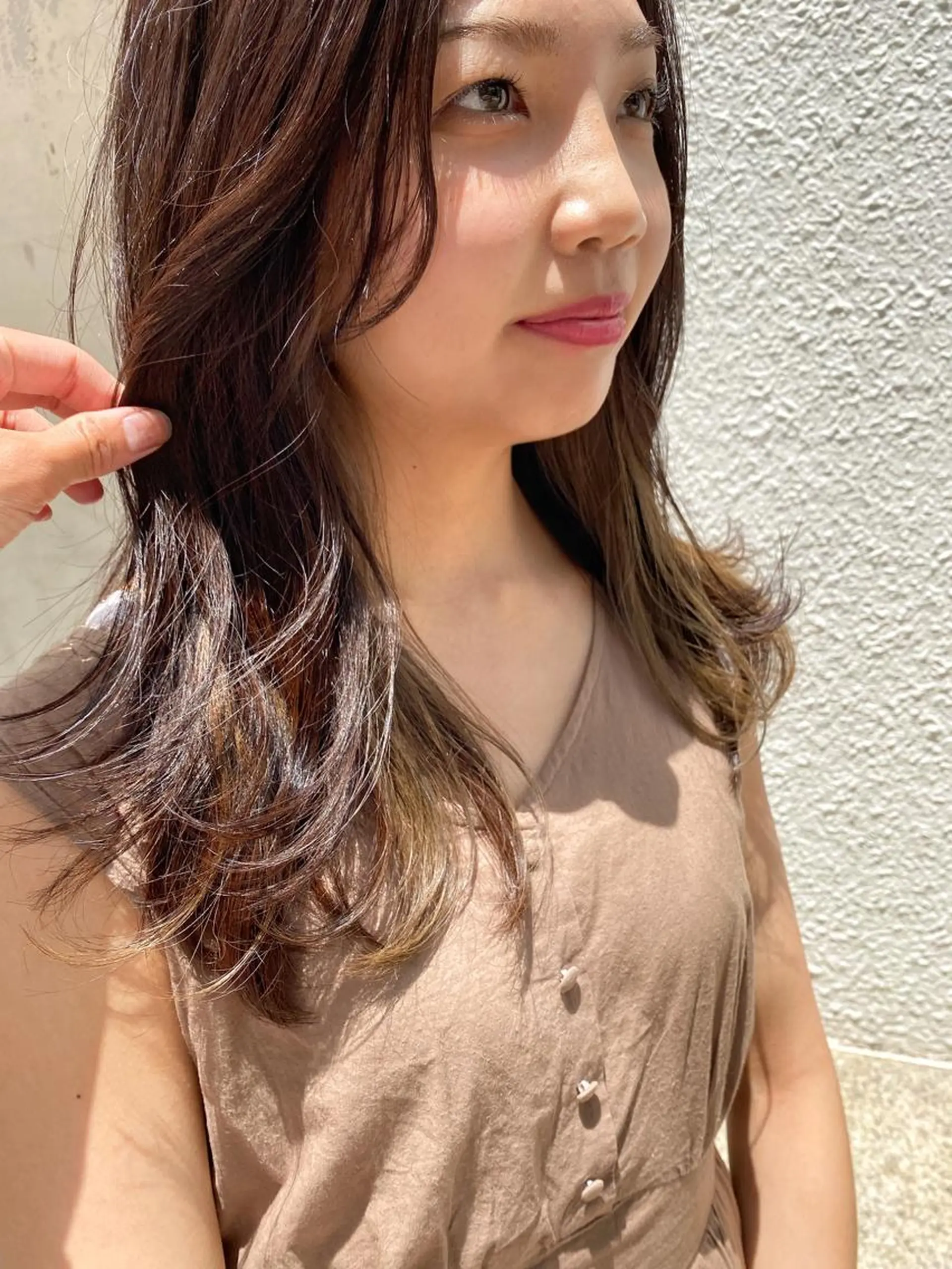 ミディアム カラー ベージュカラー インナーカラー 🉐メンズヘア特化 men's/ケンイチのヘアスタイル