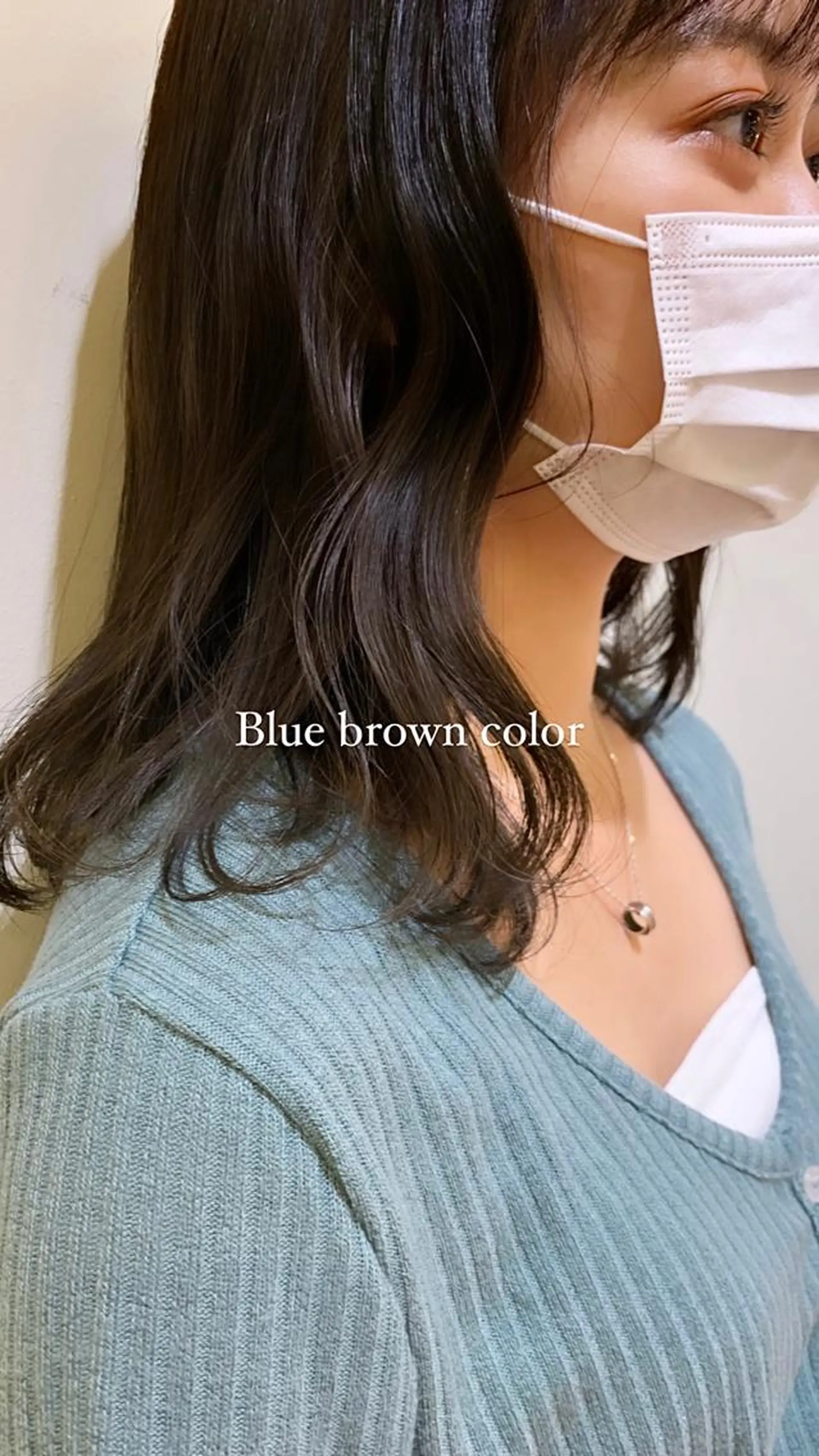 セミロング 落合希 Olivebeigeのヘアスタイル