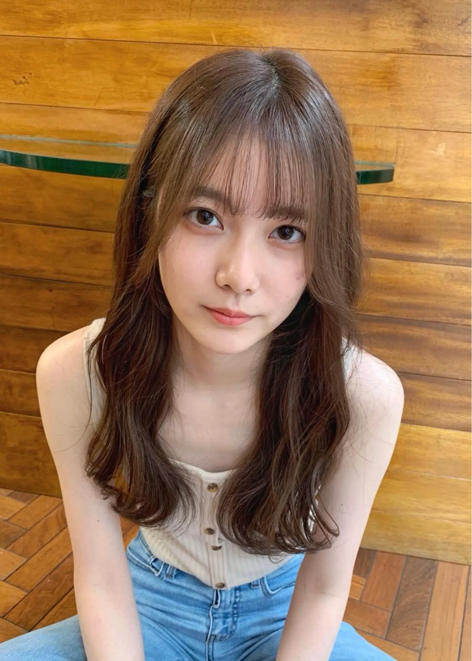 セミロング カラー 矢野 晃平のヘアスタイル