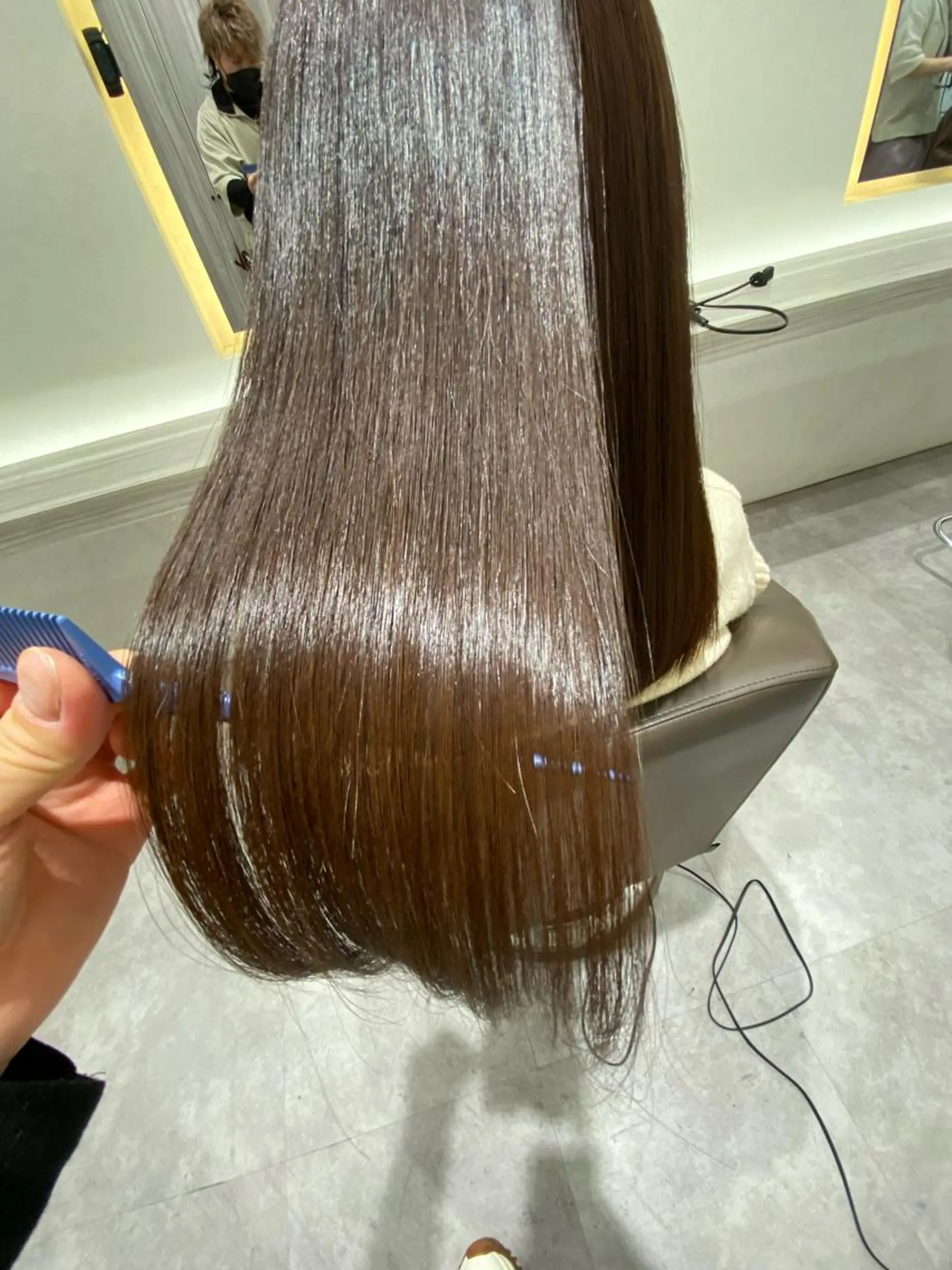 ロング カラー ムトウセイマ/ 縮毛矯正/ブリーチのヘアスタイル