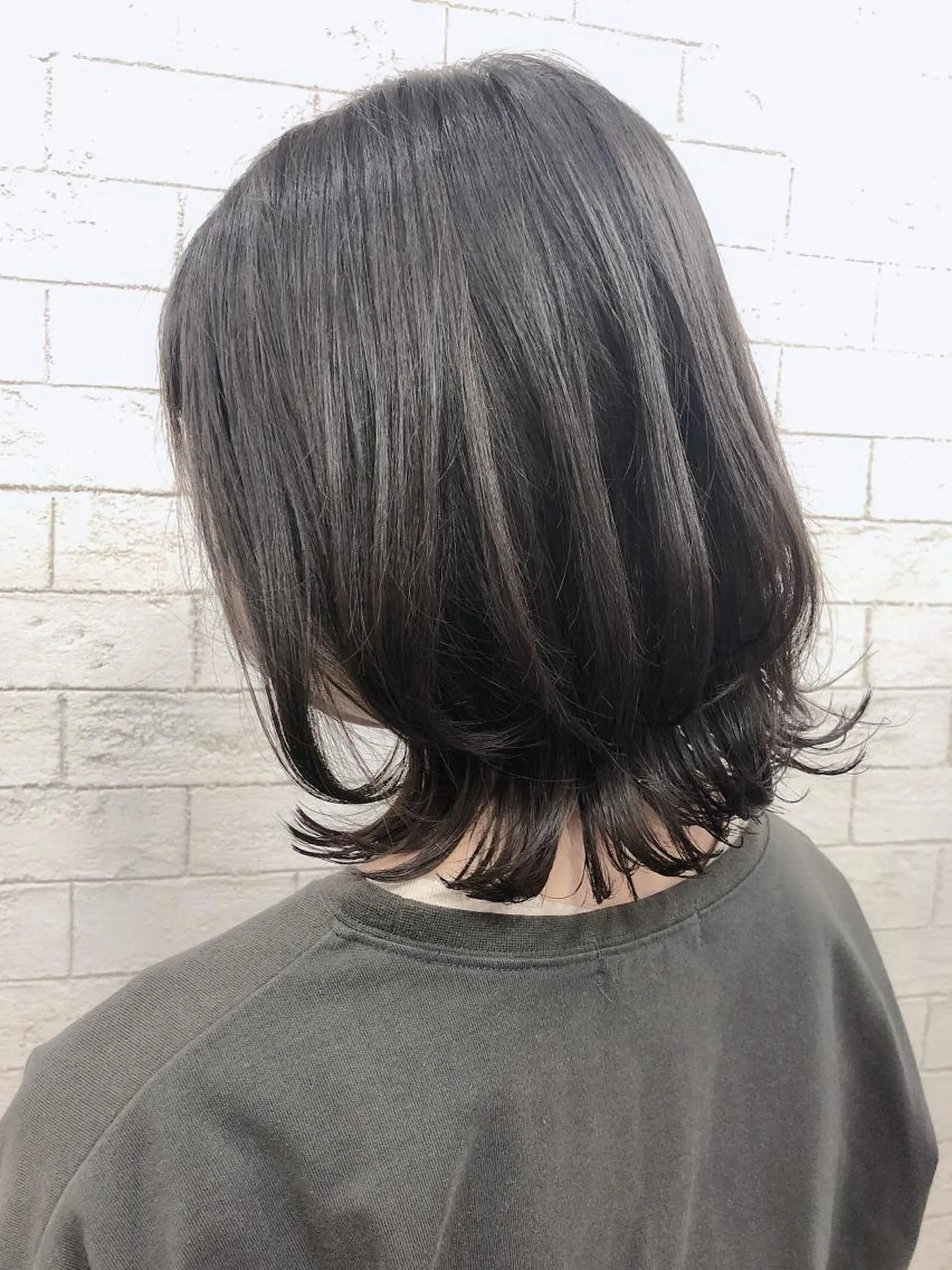 ミディアム カット ヘアカラー 縮毛矯正 トリートメント ヘッドスパ ヘアセット ️韓国ヘア／レイヤー カットYūka❤️のヘアスタイル