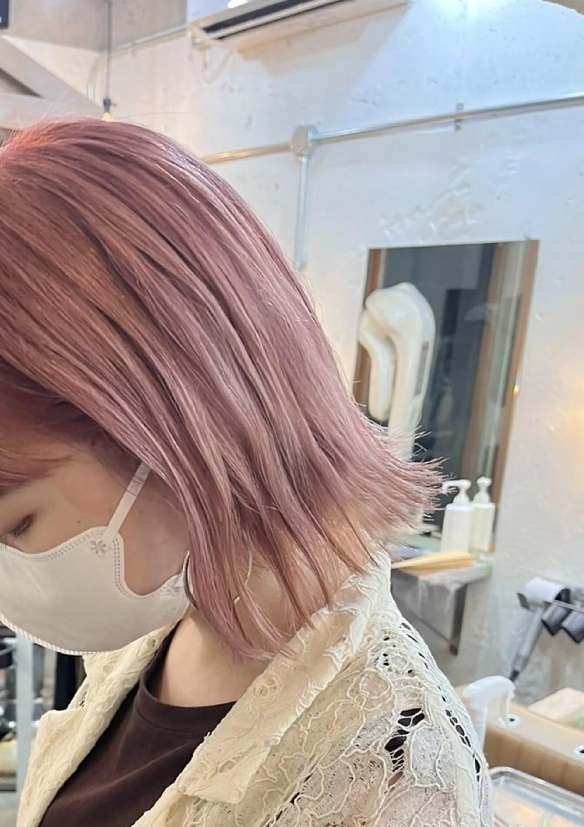 ミディアム カラー カット ヘアカラー トリートメント 🌼U24 ヘアデザインラボのヘアスタイル