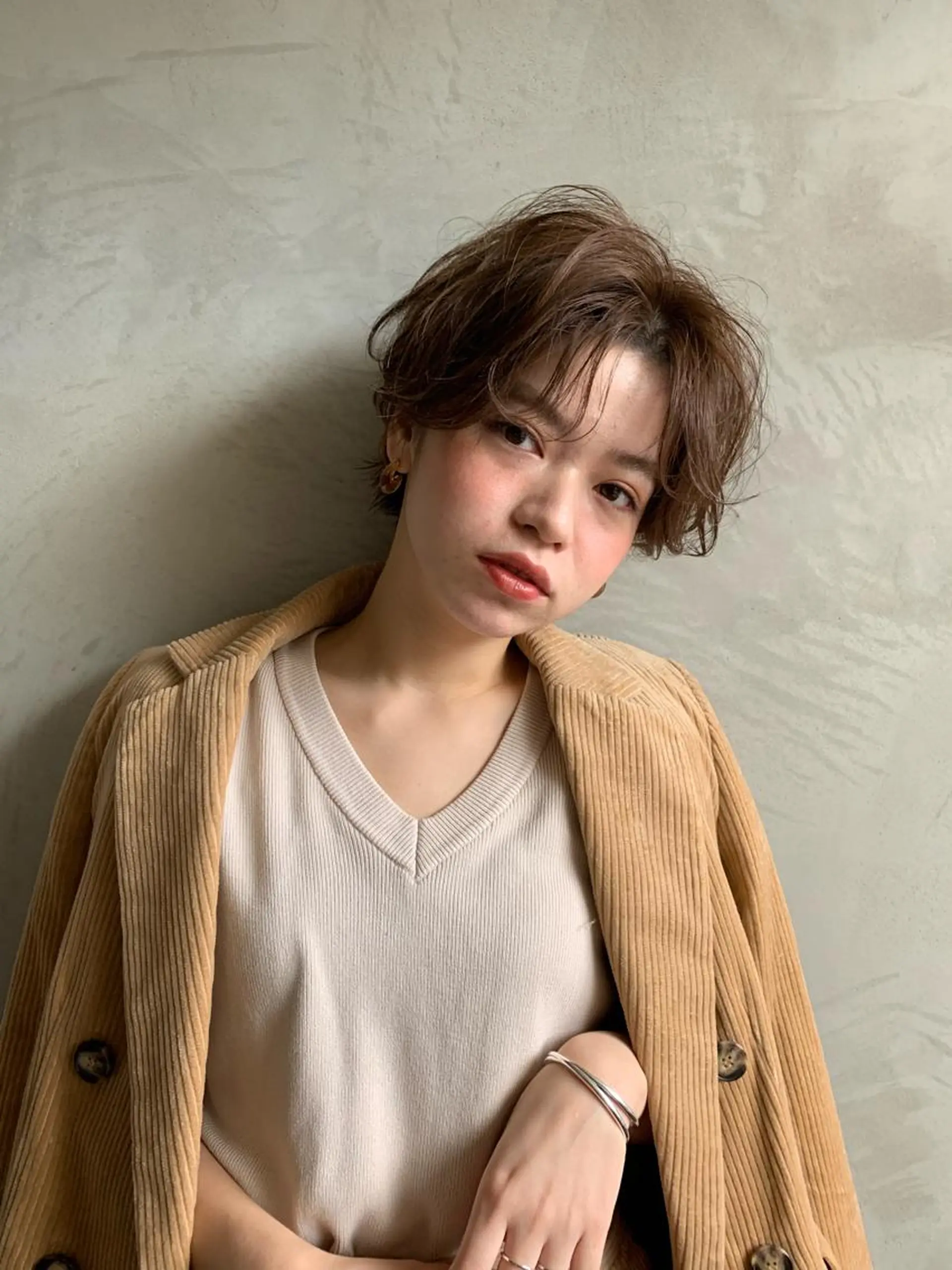 ショート カラー カット トリートメント 山下 千明のヘアスタイル