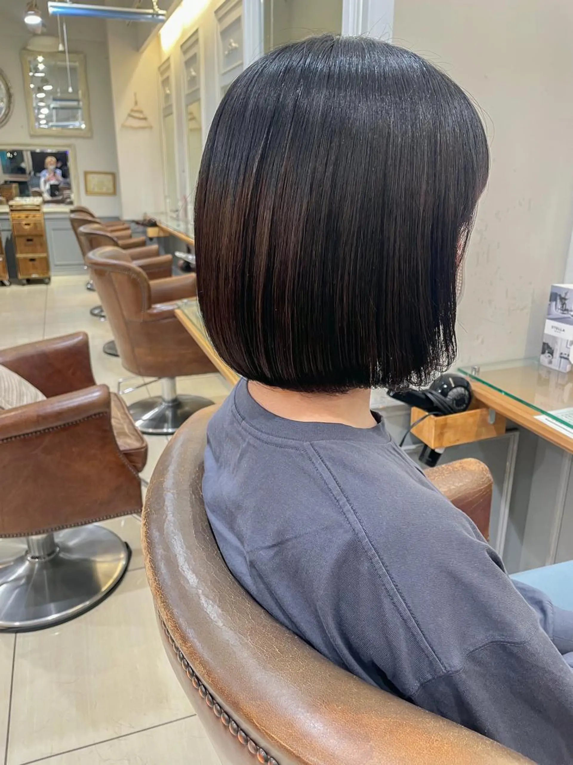 ショート ボブ ボブ ブリーチ/miinaのヘアスタイル