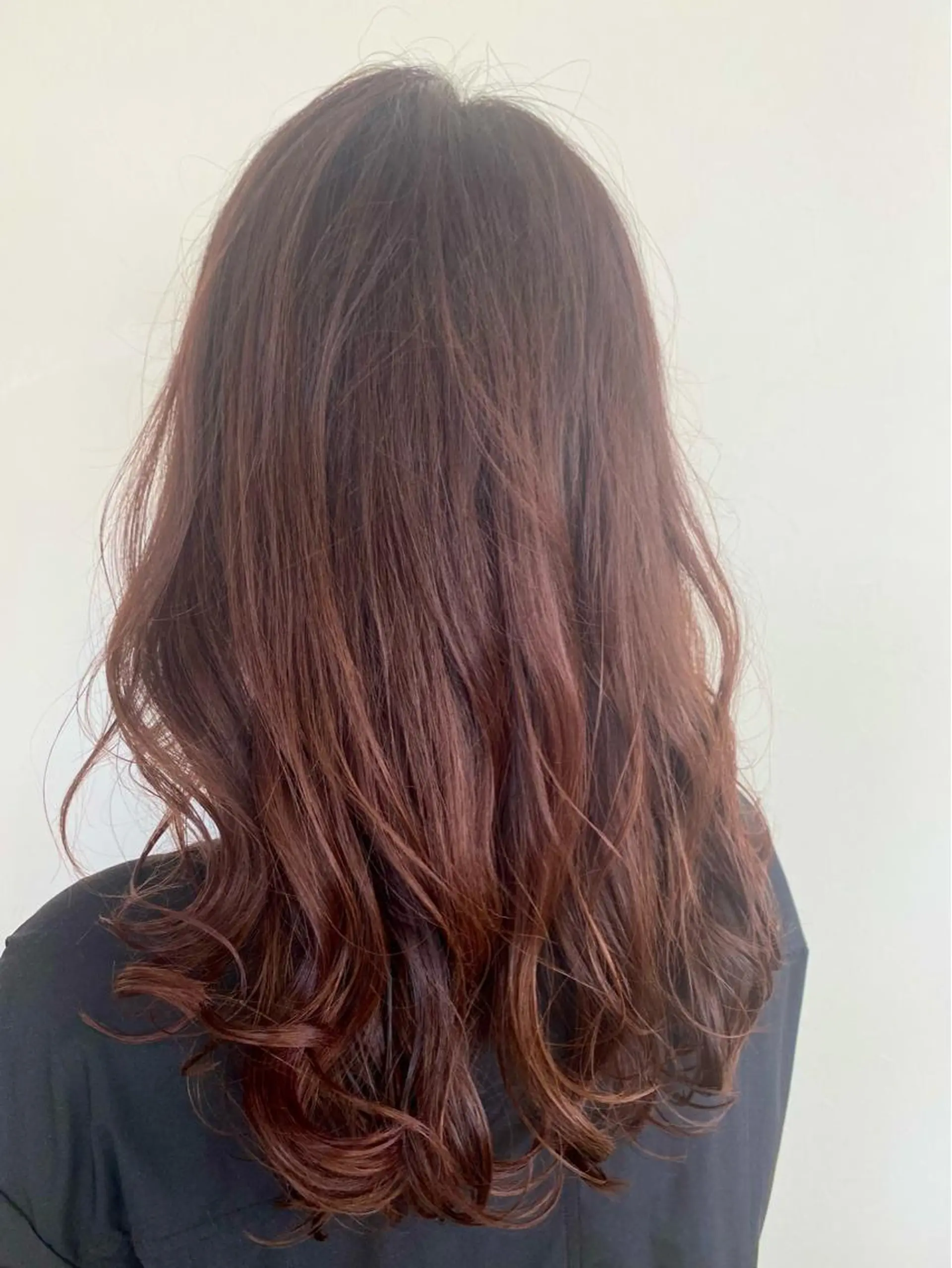 ミディアム カラー 青木 梢のヘアスタイル