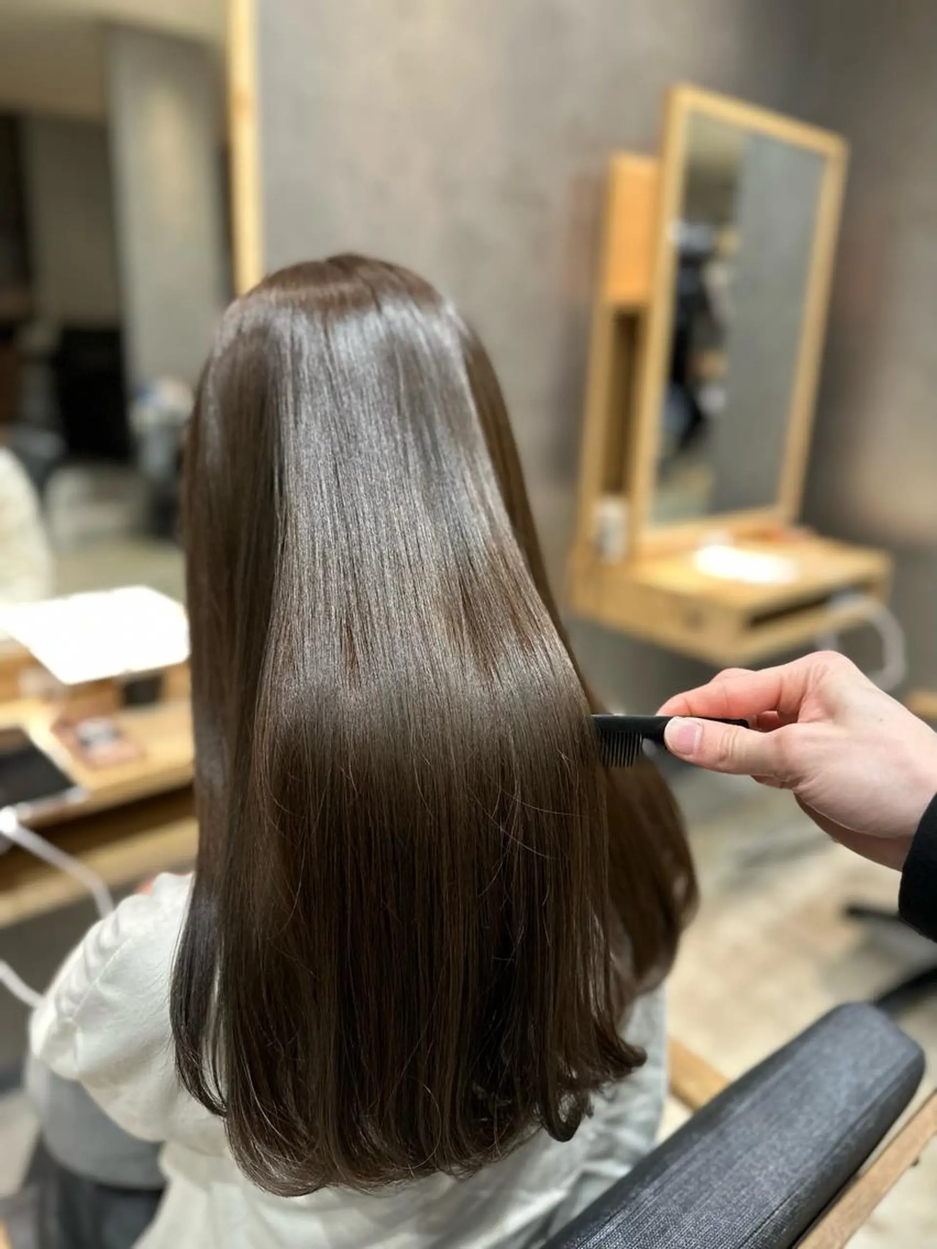 ロング 縮毛矯正 DAICHI inity心斎橋のヘアスタイル