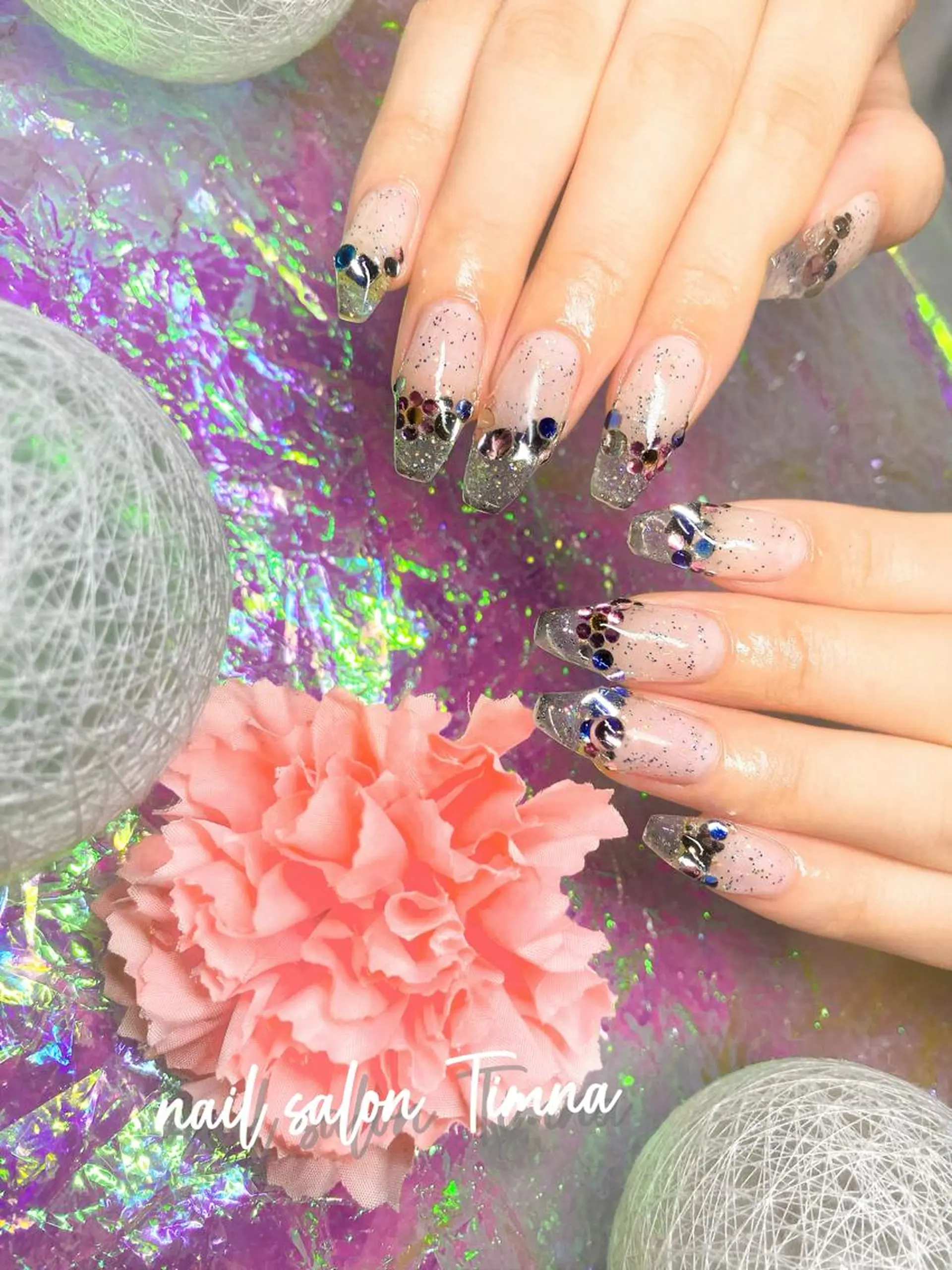 ロング NAILSALON 🍔Timna🍟のネイルデザイン