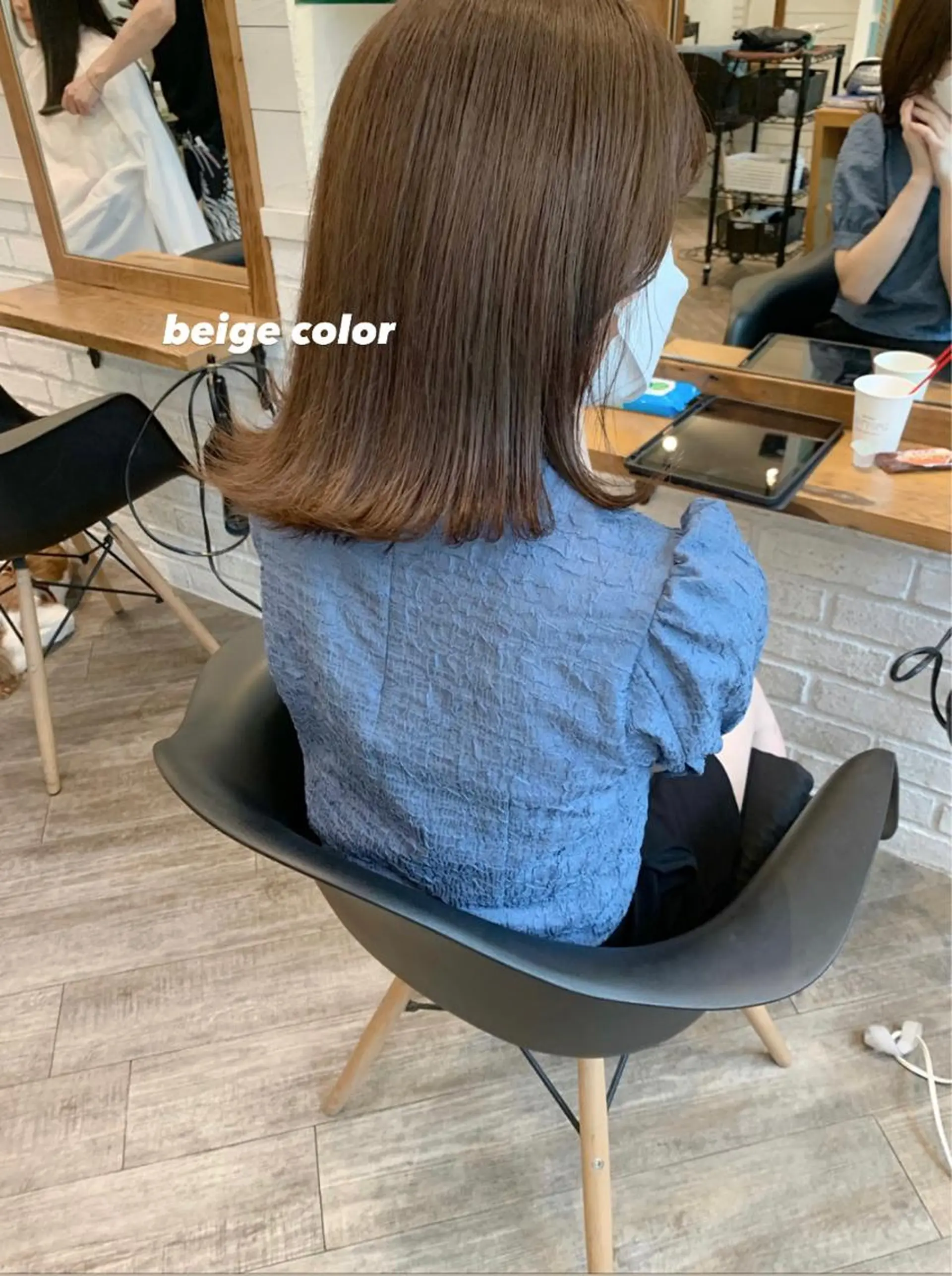 ミディアム カラー ベージュカラー ブリーチ ブリーチなしカラー 🌟アレンジが似合う カラー🌟Rumiのヘアスタイル