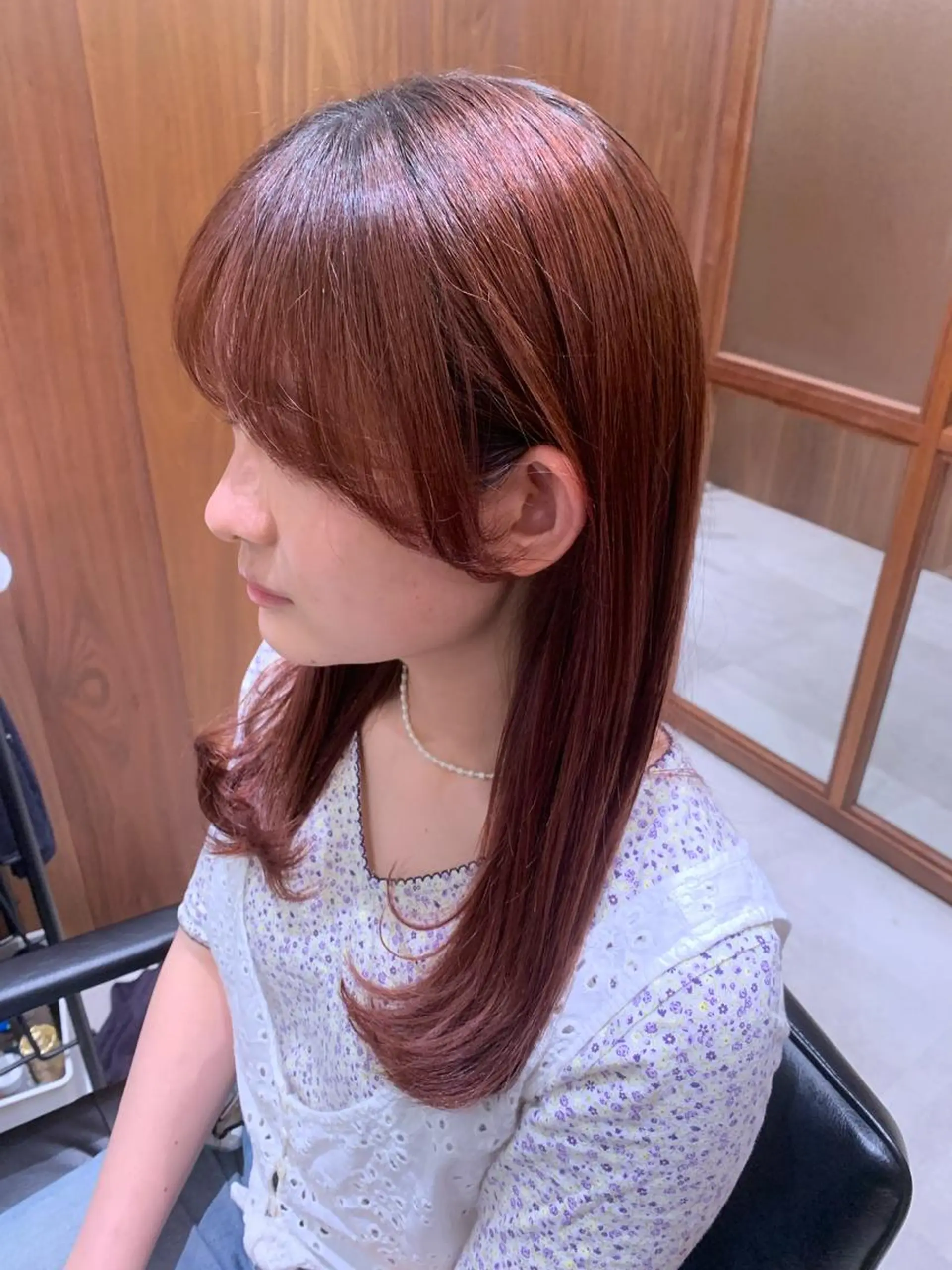 セミロング カラー 銀座フリーランススタ イリストMIYUKIのヘアスタイル