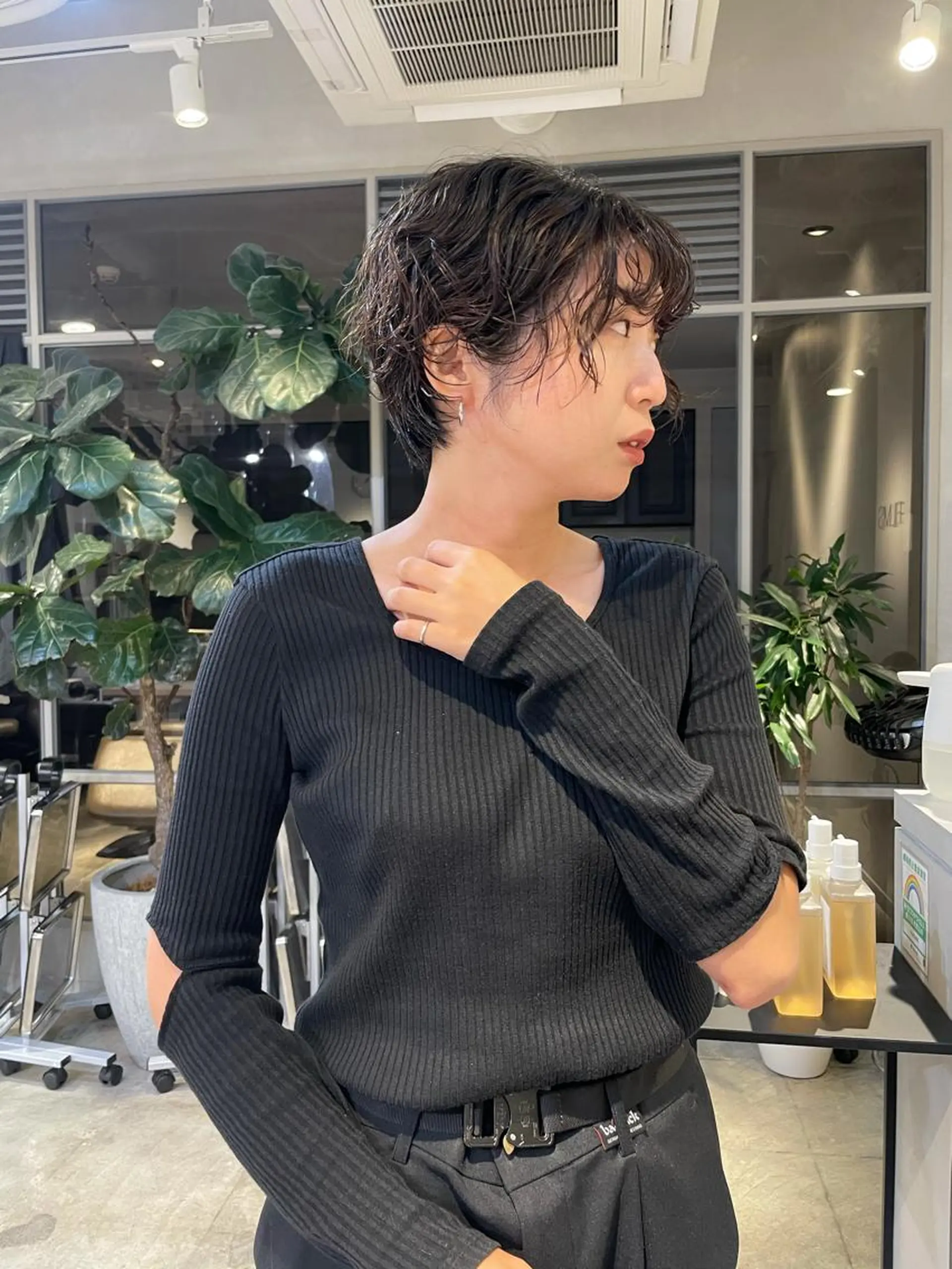 ショート パーマ 斉藤 瑞恵のヘアスタイル