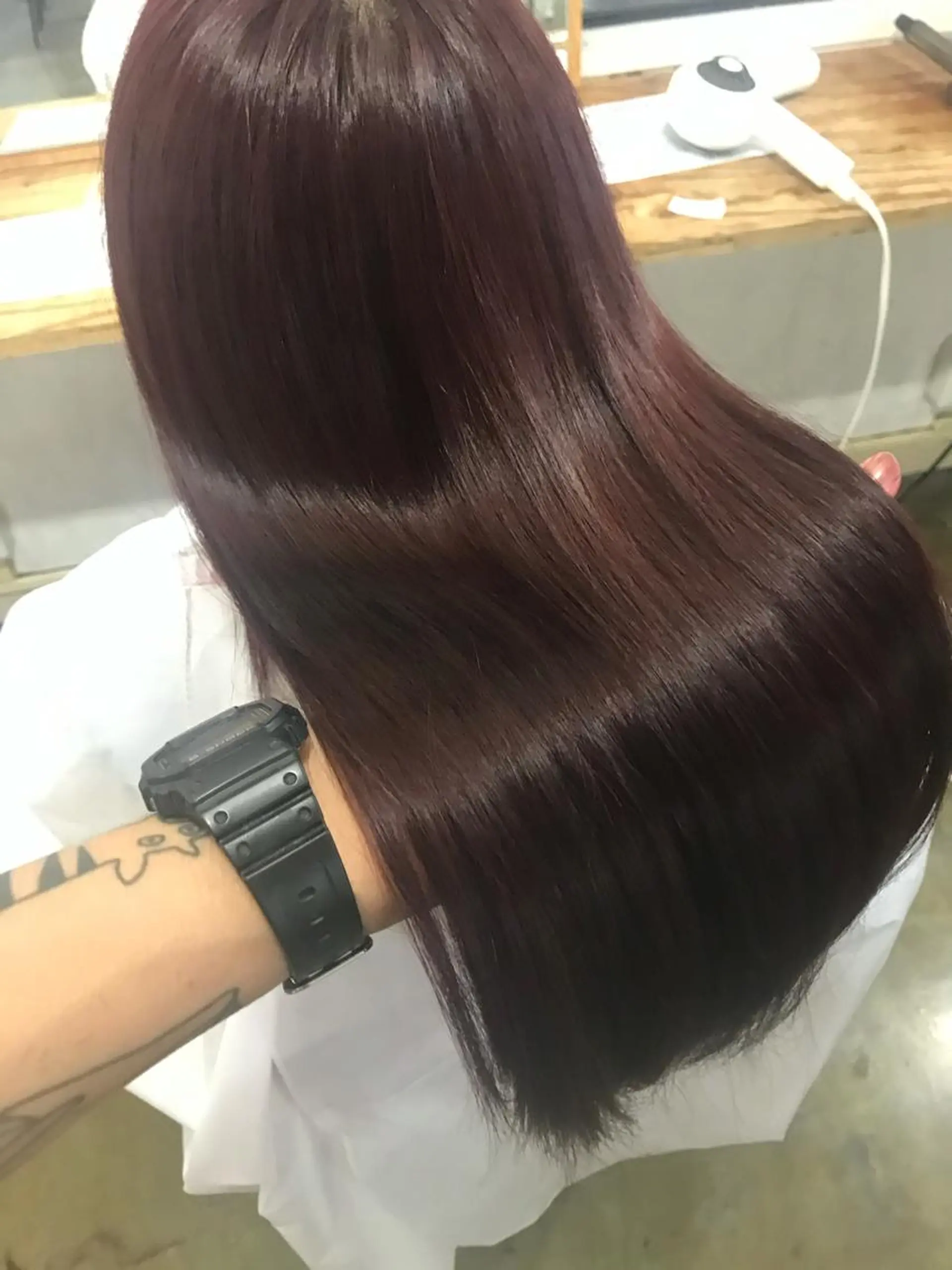 セミロング カラー ヘアカラー 縮毛矯正 トリートメント 💎髪質改善💎 デザイナーshinのヘアスタイル