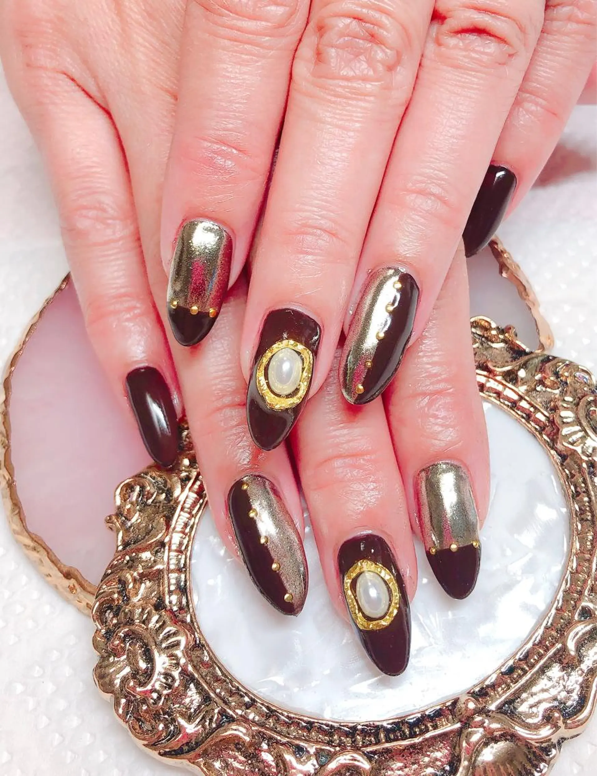 ネイル ハンドネイル CROWN プライベートサロンのネイルデザイン