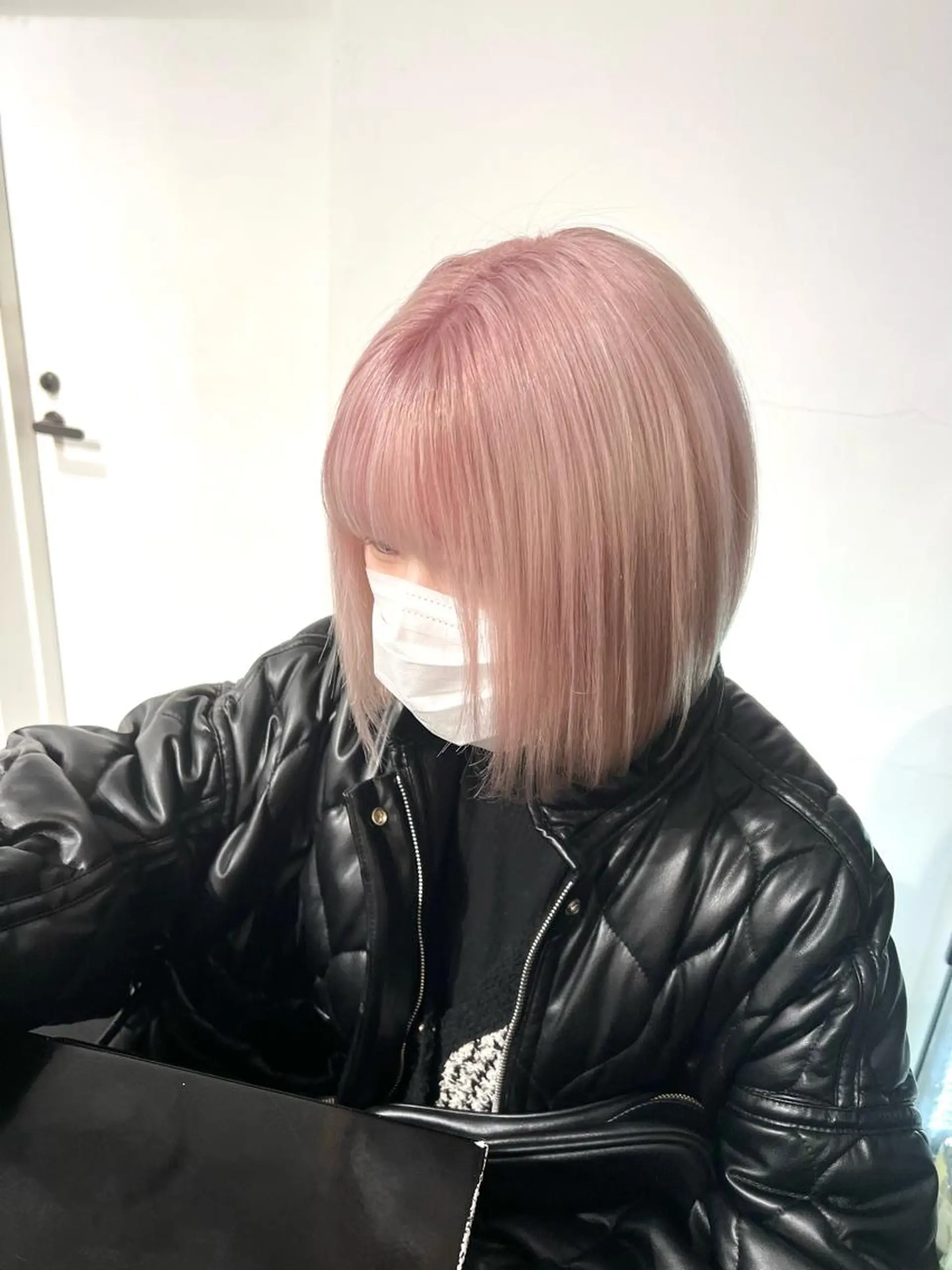 ミディアム カラー ヘアアレンジ 切りっぱなしボブ ボブ ヘアカラー トリートメント HARU//原宿🤍 リピート率NO.1のヘアスタイル