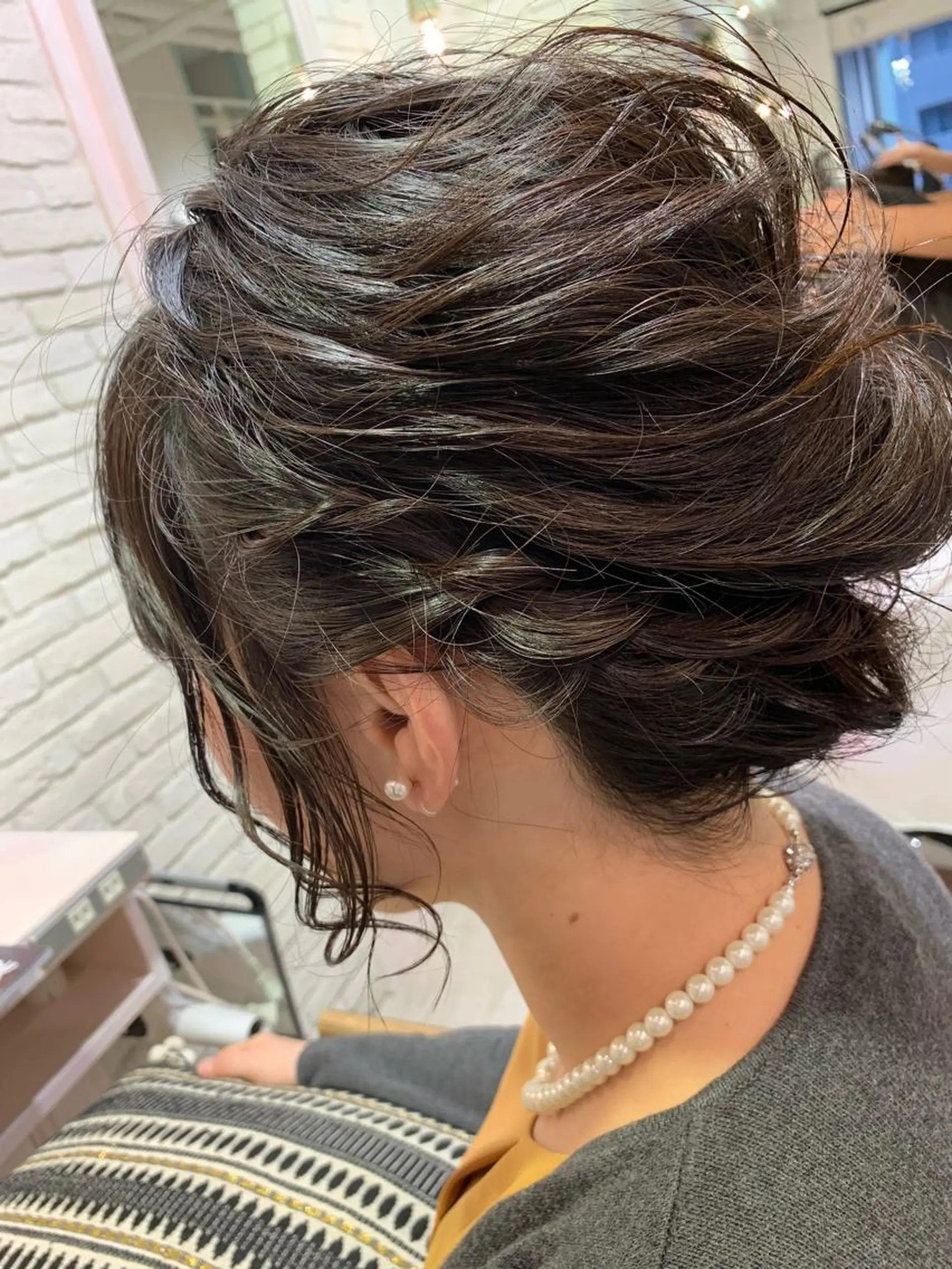 ミディアム カラー パーマ ヘアアレンジ ネイル マツエク・マツパ レイヤー＆カラー 人気美容師倉崎涼のヘアスタイル