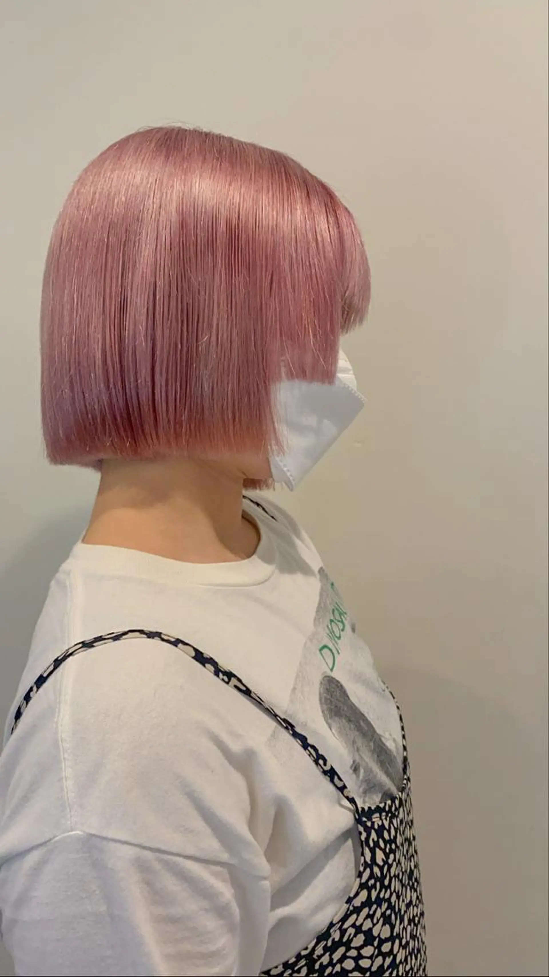 ミディアム ワンレンボブ ボブ 🌈ケアブリーチ🌈 おぐまなつきのヘアスタイル