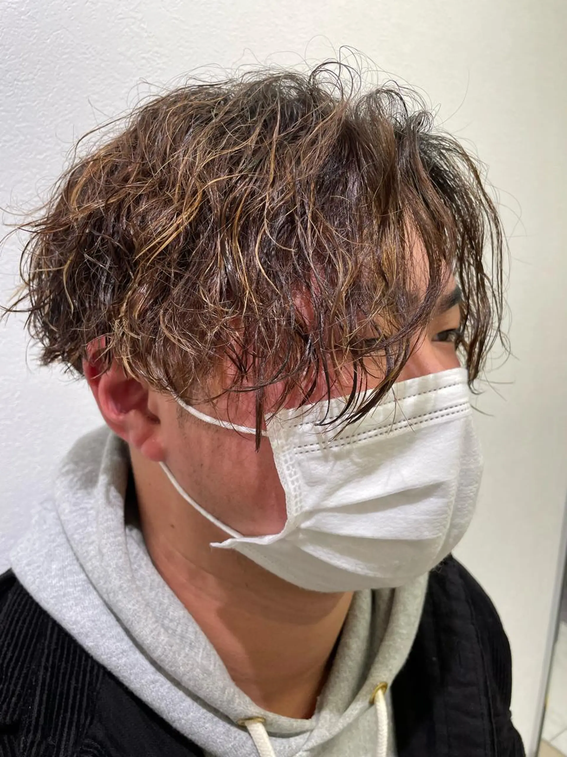 ショート カラー パーマ メンズ 【メンズ特化】 池田大成✂︎のヘアスタイル