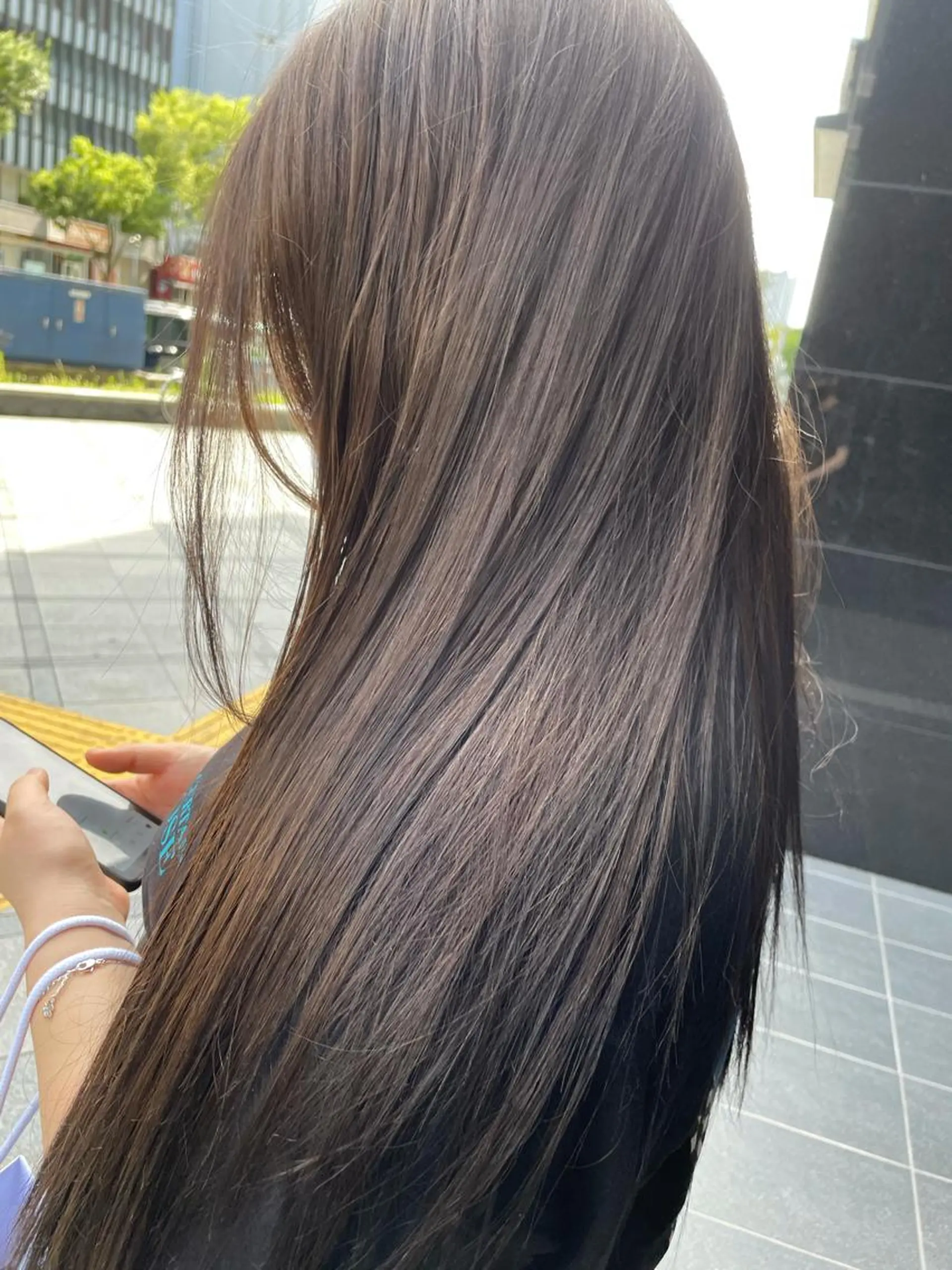 ロング カラー ベージュカラー カット トリートメント 韓国ヘア🤍 慎之介のヘアスタイル