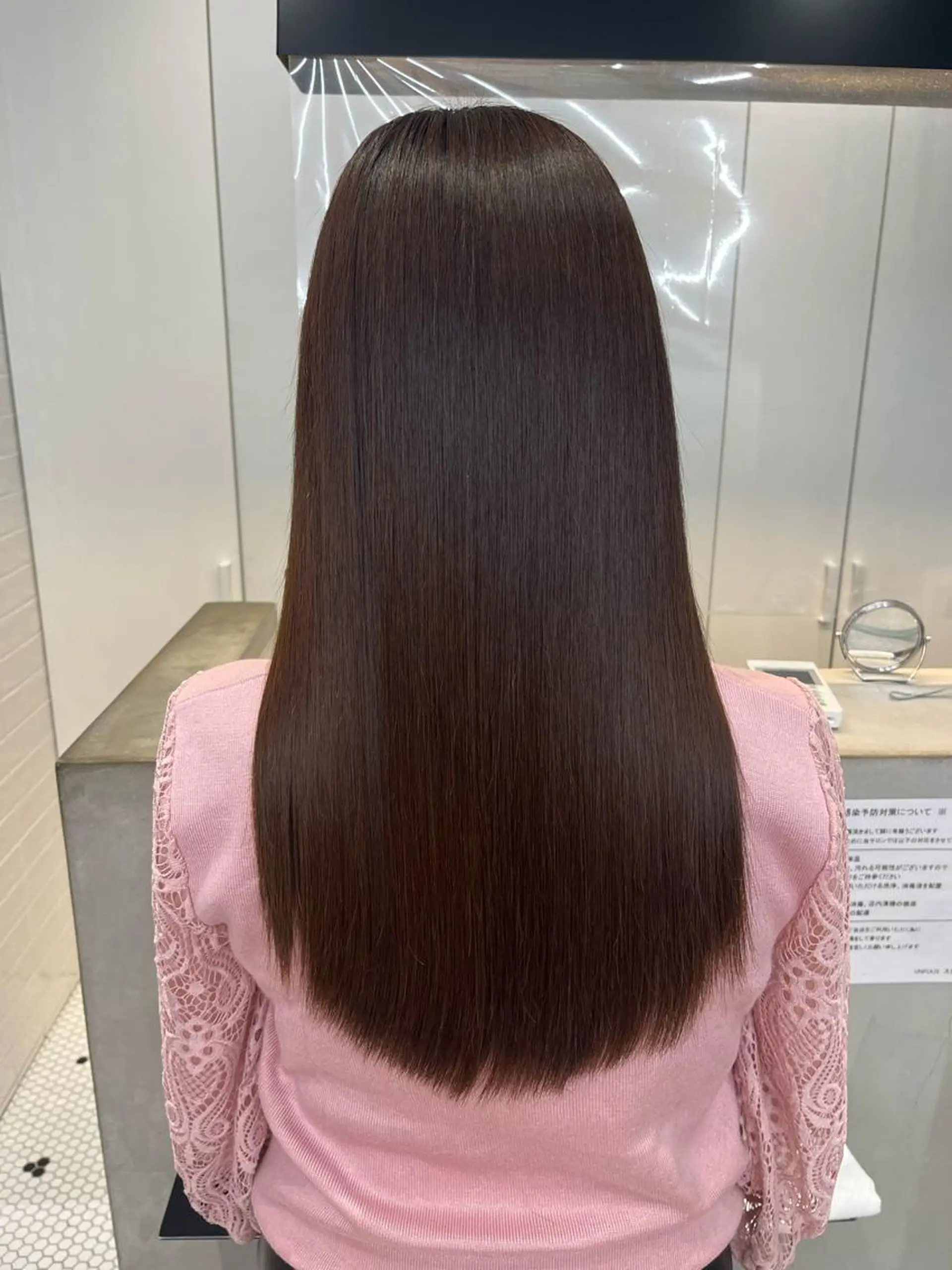 セミロング カット 縮毛矯正 トリートメント 【髪質改善特化･ 福田航洋】のヘアスタイル