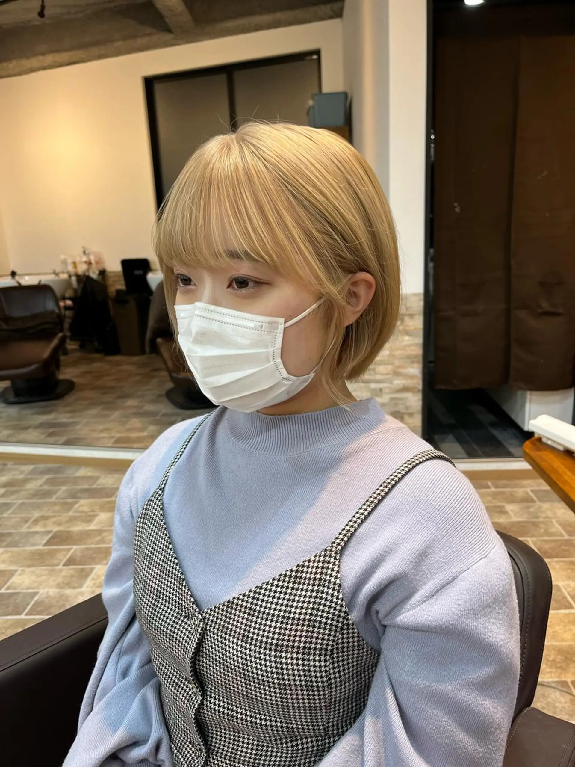 ショート カラー ヘアカラー&縮毛矯正 STAR☆RIVERのヘアスタイル